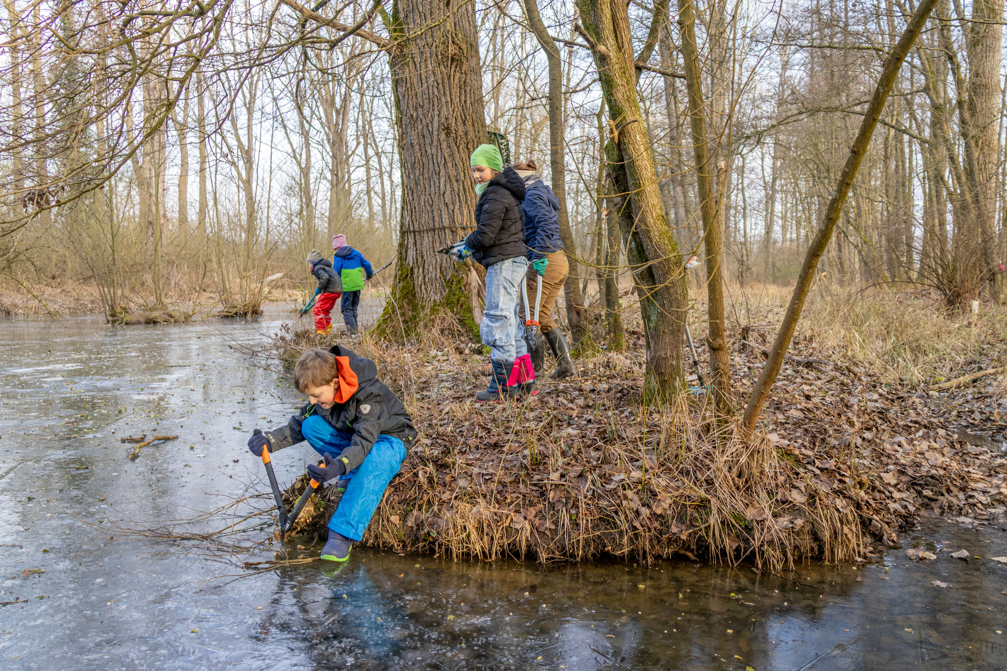 Die Astscheren kommen zum Einsatz (Foto: B. Budig)