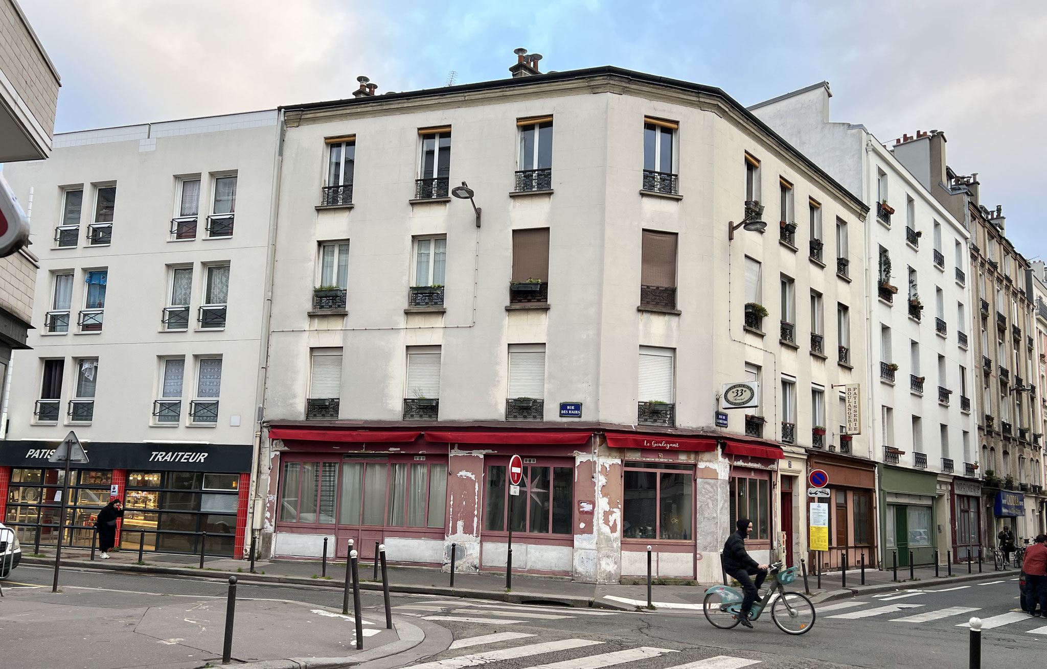 La façade sur rue avant travaux