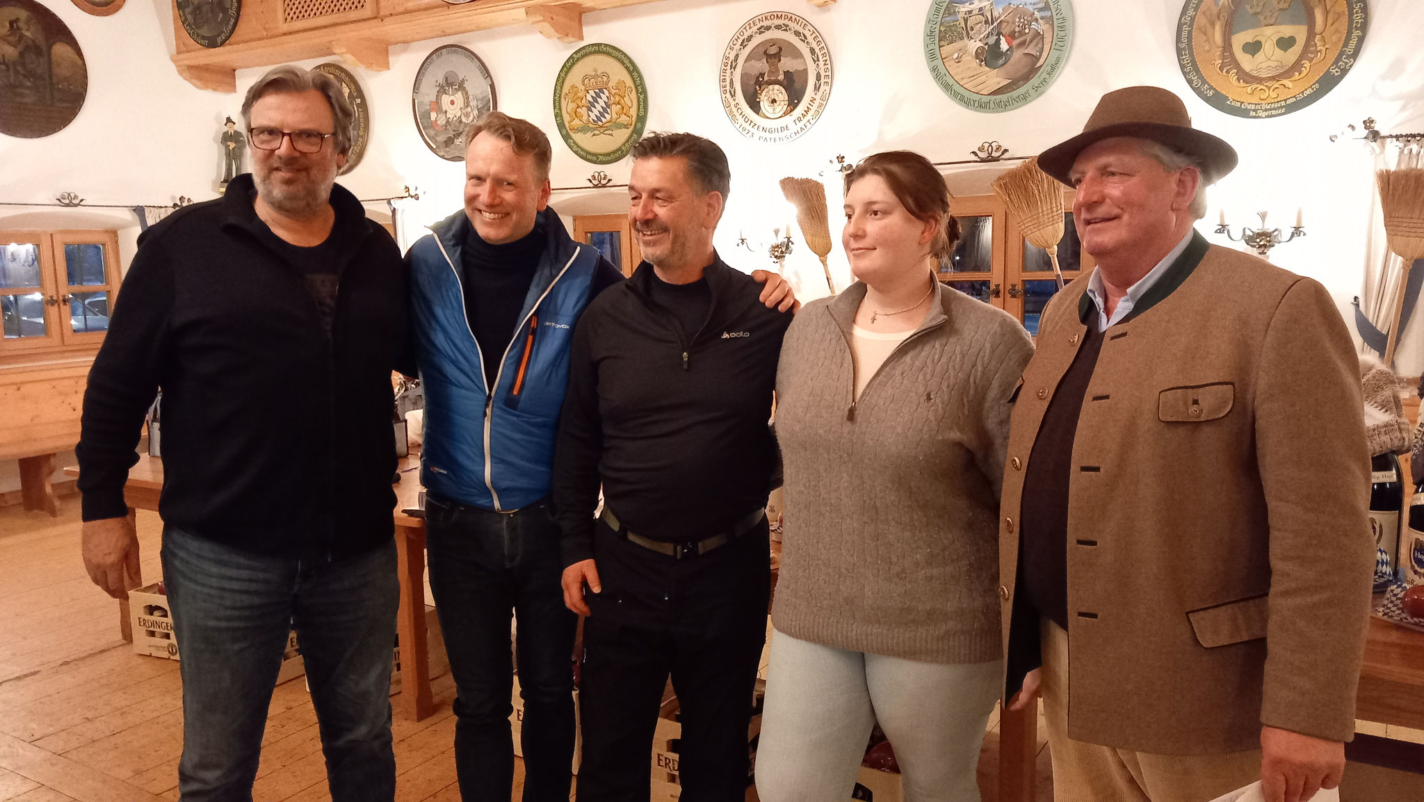 5. Platz: Wolfi u. Louisa Baier, Ernst Lehmhofer, Markus Berger, Andreas Hilgers