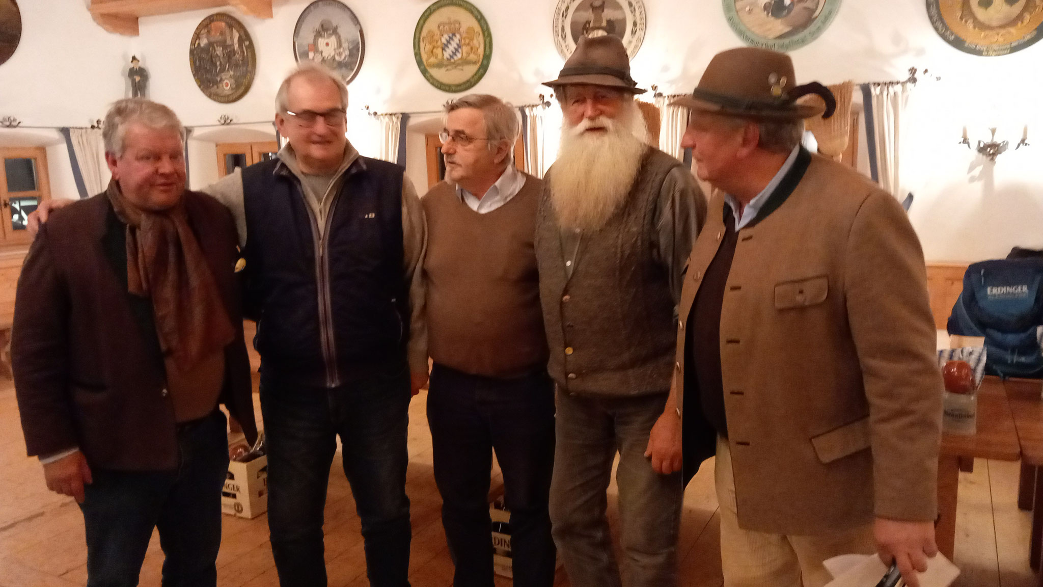 11. Platz: Hans Schmid, George Bierbrauer, Dieter Pantle, Ralf Sedlmeyr, Franz Kasparek sen.