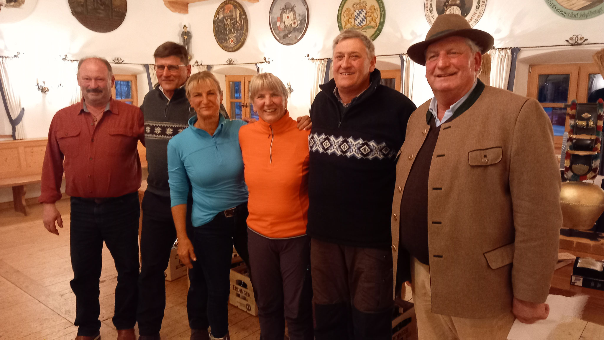 2. Platz: Angela Baier, Margit u. Manfred Mittermeier, Josef Buchner, Karl Kölbl