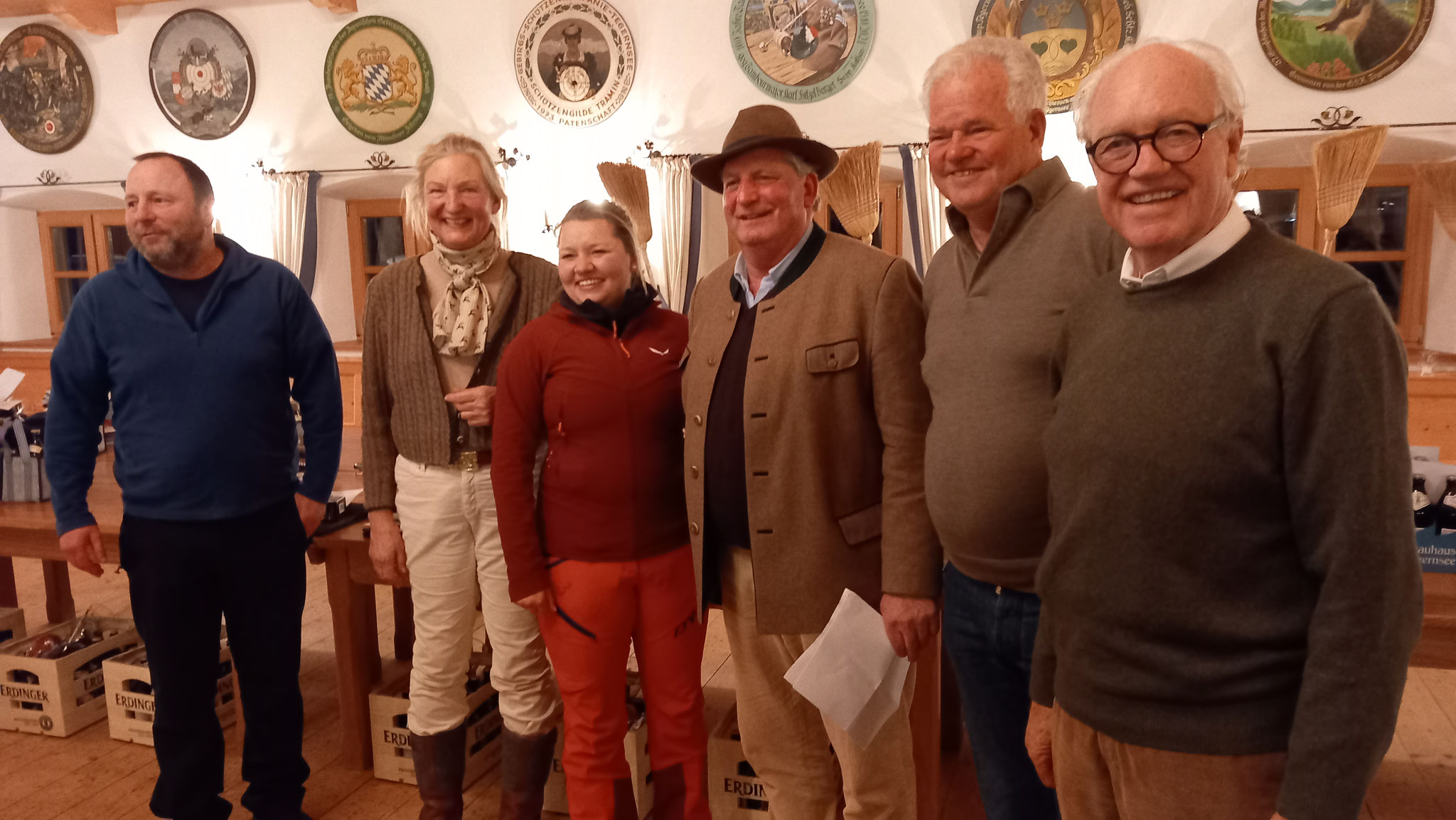8. Platz: Korbinian Hörth, Alfi Wolf, Barbara Möckl, Harald v. Unruh, Marlene Hagn