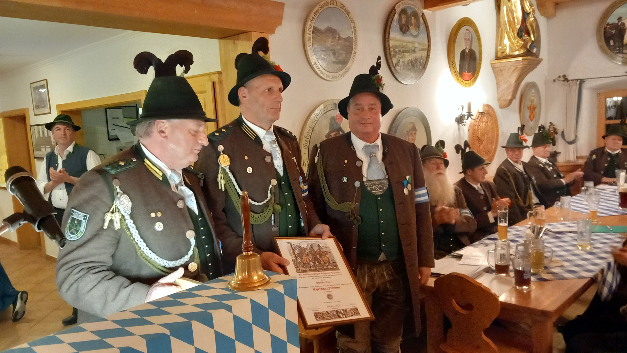 Ernennung von Florian Baier zum Ehren-Hauptmann