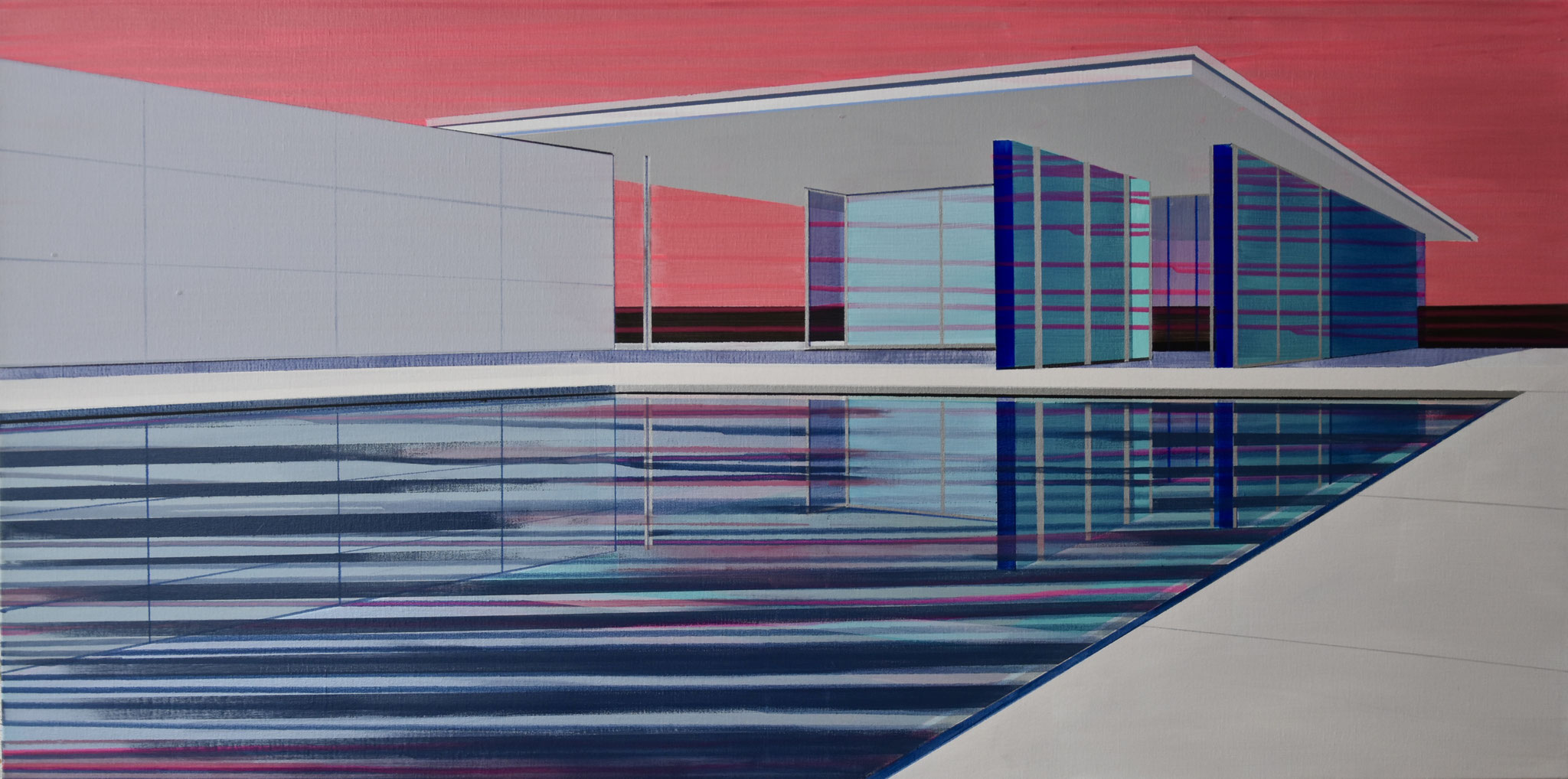 Flowing Space, 2023,140Wx70Hx3,5Dcm, SOLD