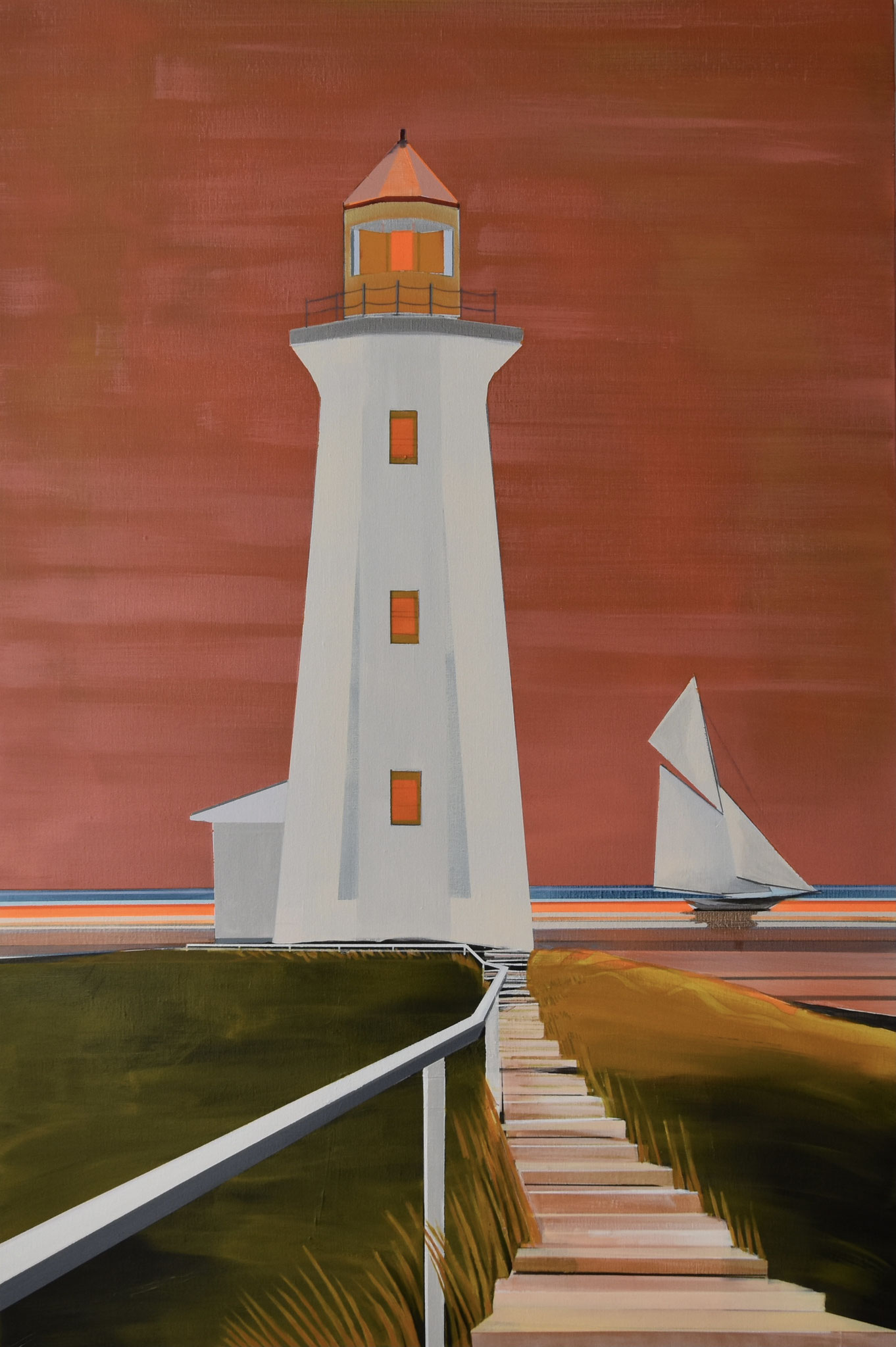 To the Lighthouse, 2023, 100Wx150Hx3,5Dcm, SOLD 