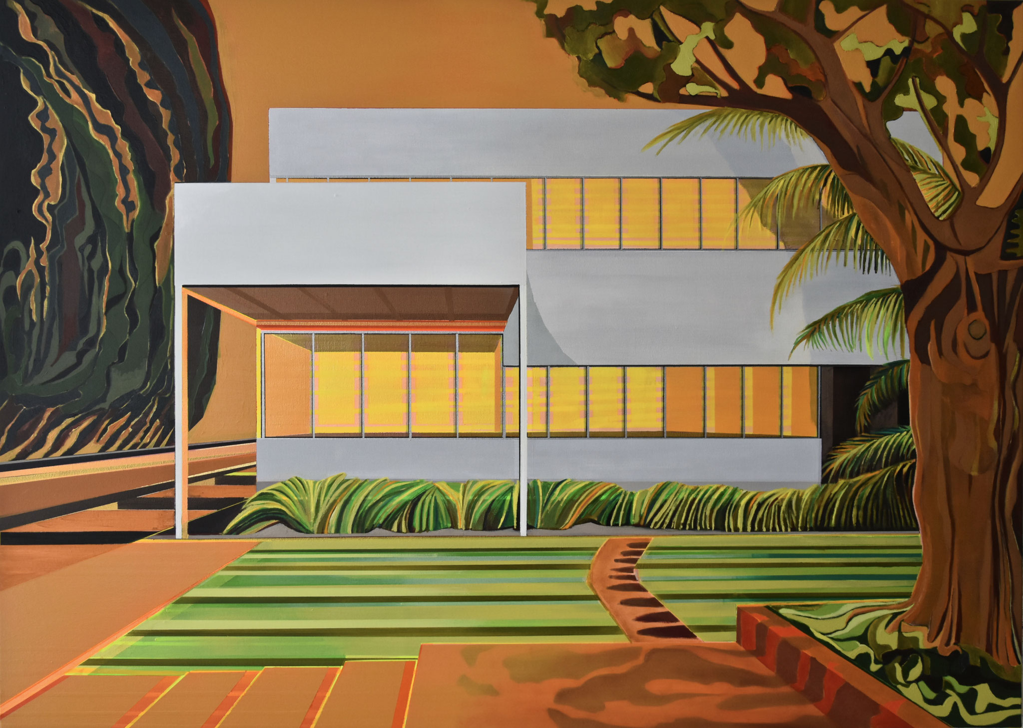 Sunset Garden, 140WX100HX3,5DCM