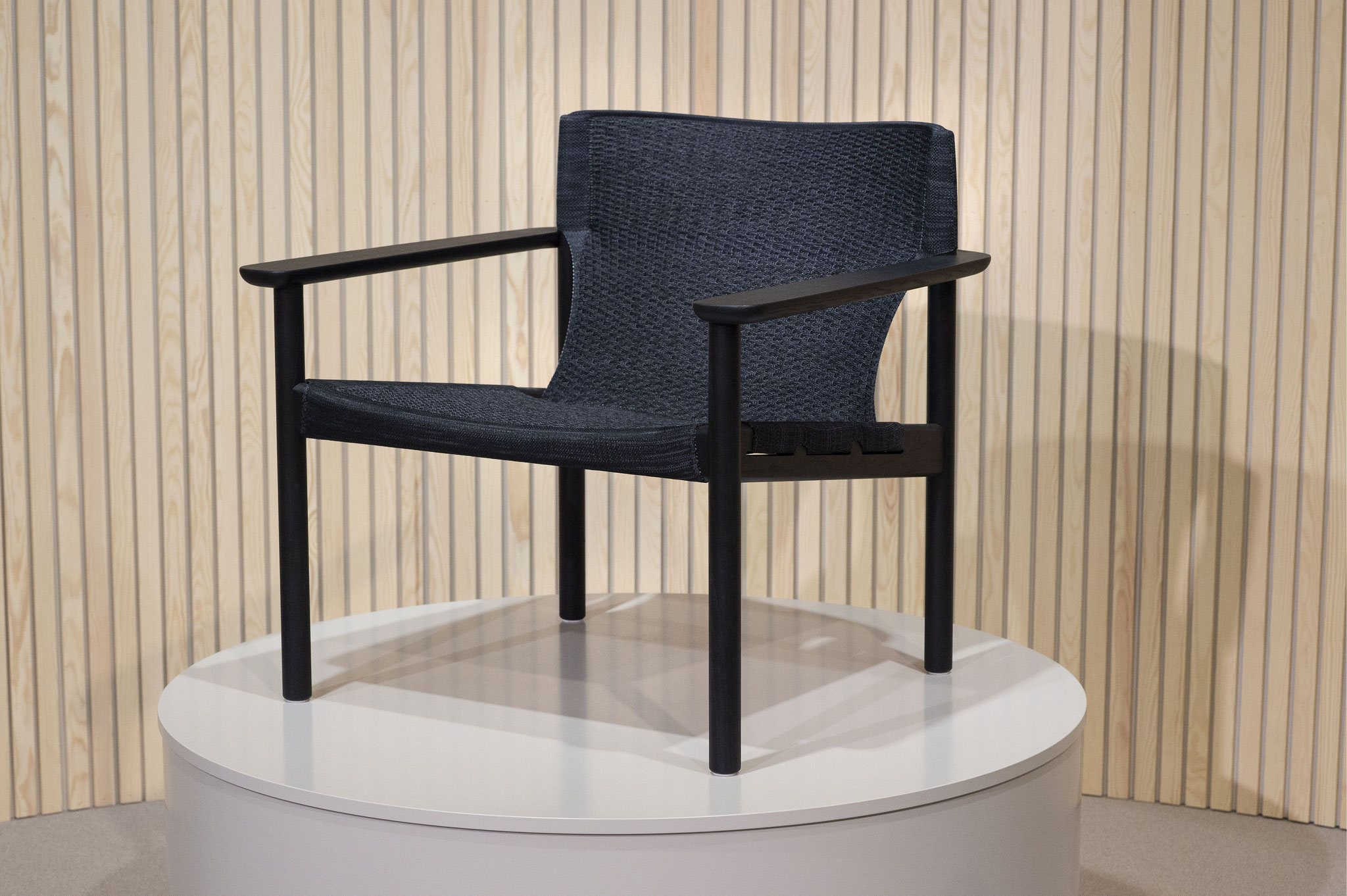 EFG new easy chair with knitted seat