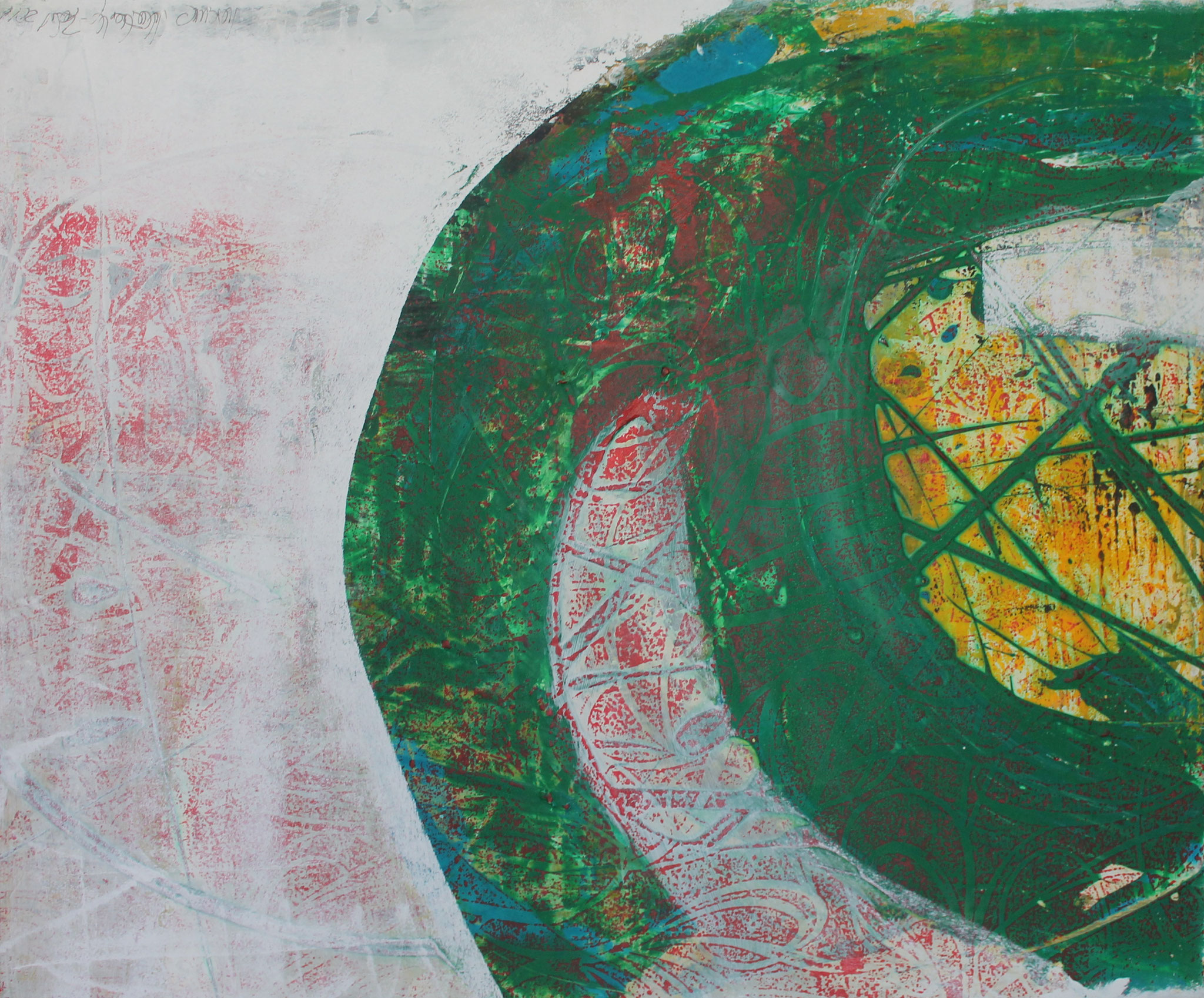 o. Titel / 50x 70 cm / ACryl/Mischtechnik auf LW