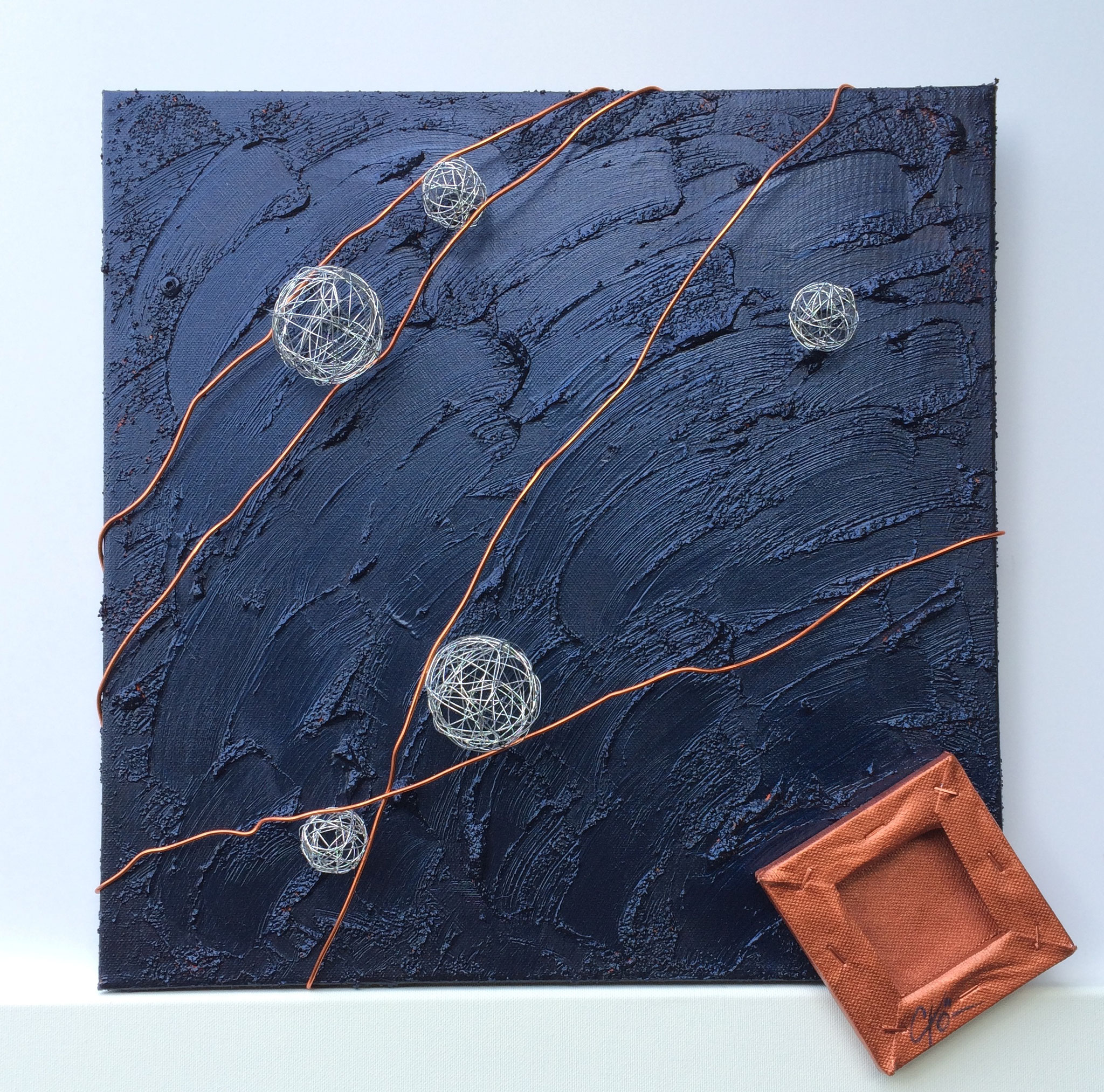 Les météorites - 40 x 40 cm