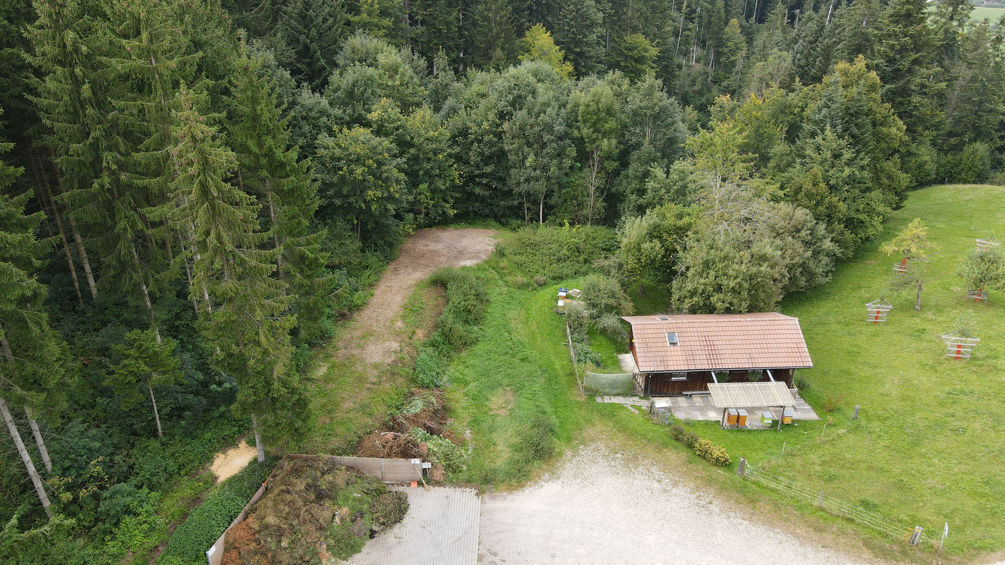 Parkplatz beim Bienenhaus