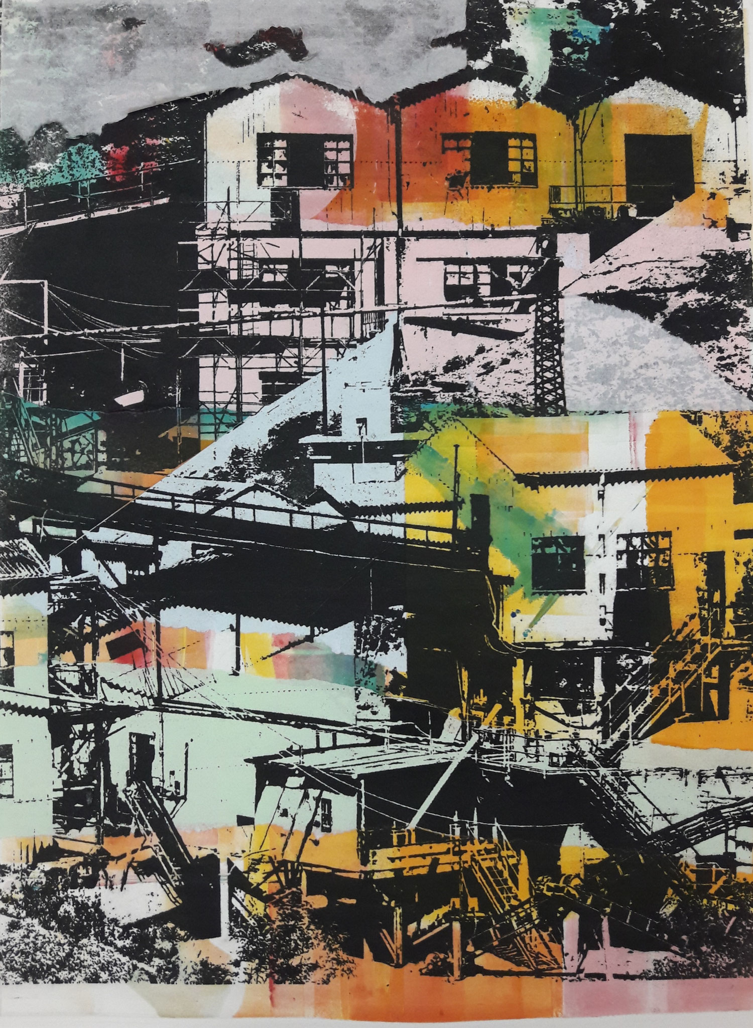 "Mine Montevecchio" "Monotypie und Gumprint 