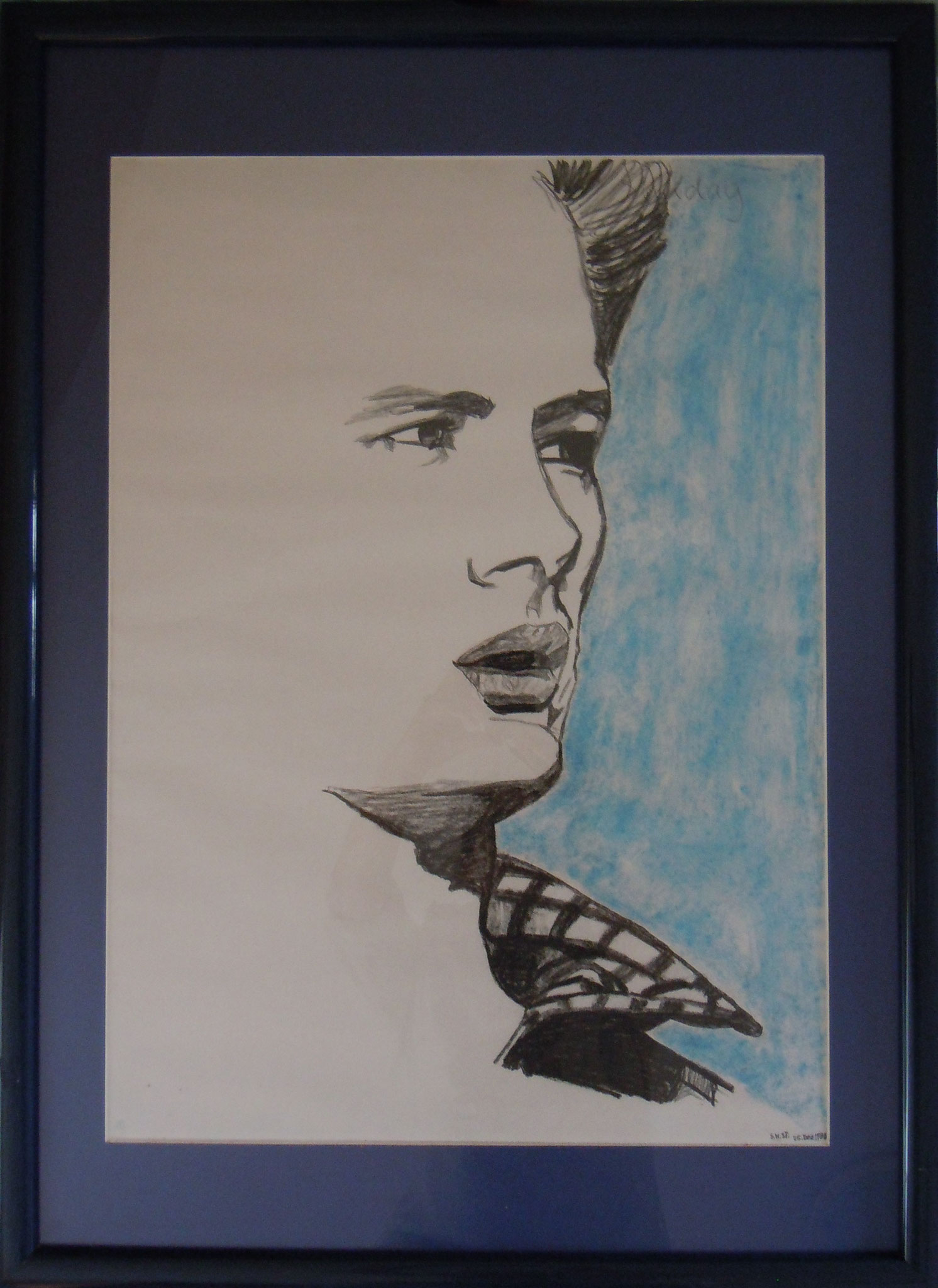 James Dean (framed H 74 cm x W 54 cm)