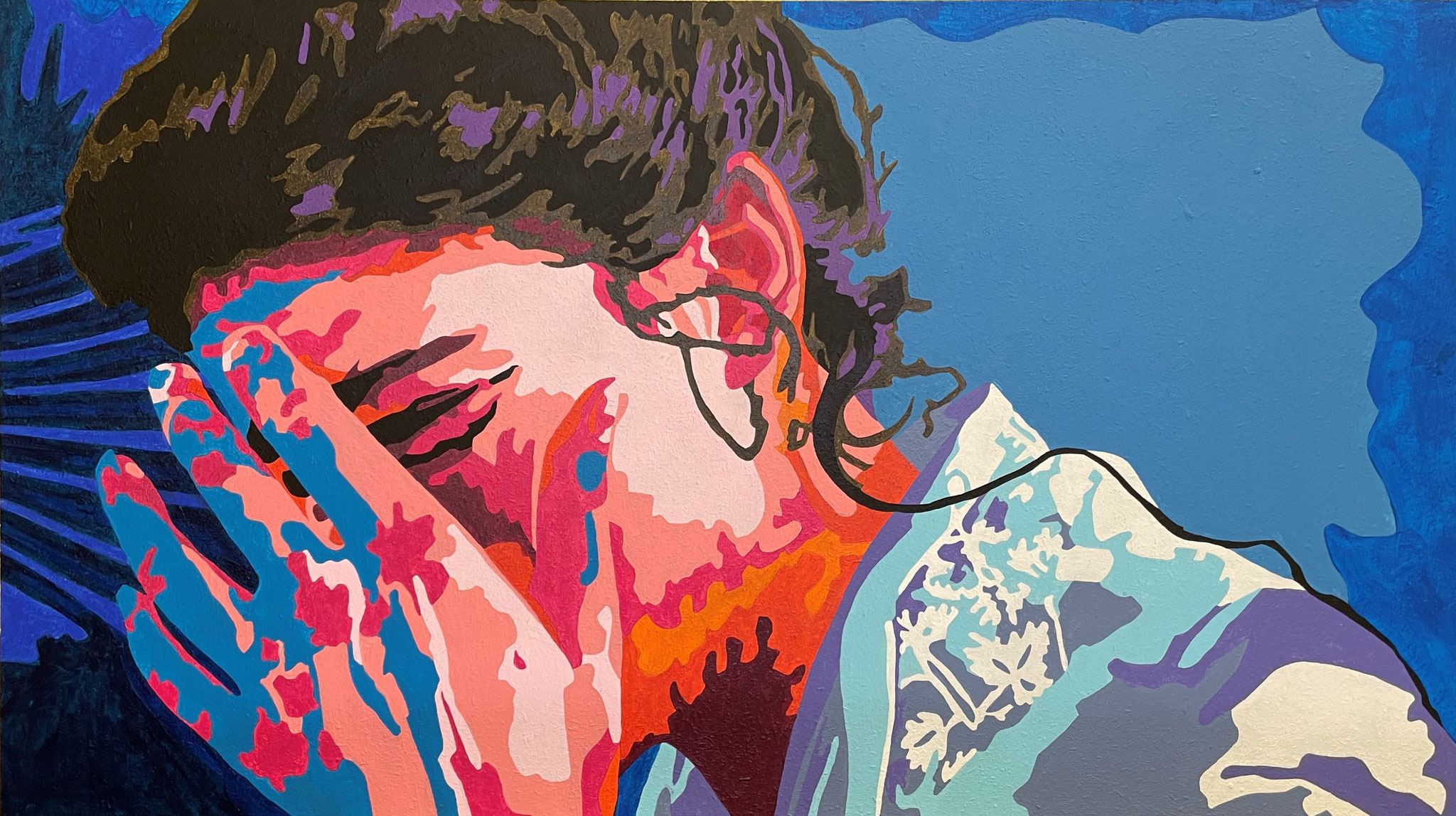 LOL 1(4) (Acryl auf Holz, H 46 cm x B 82 cm)