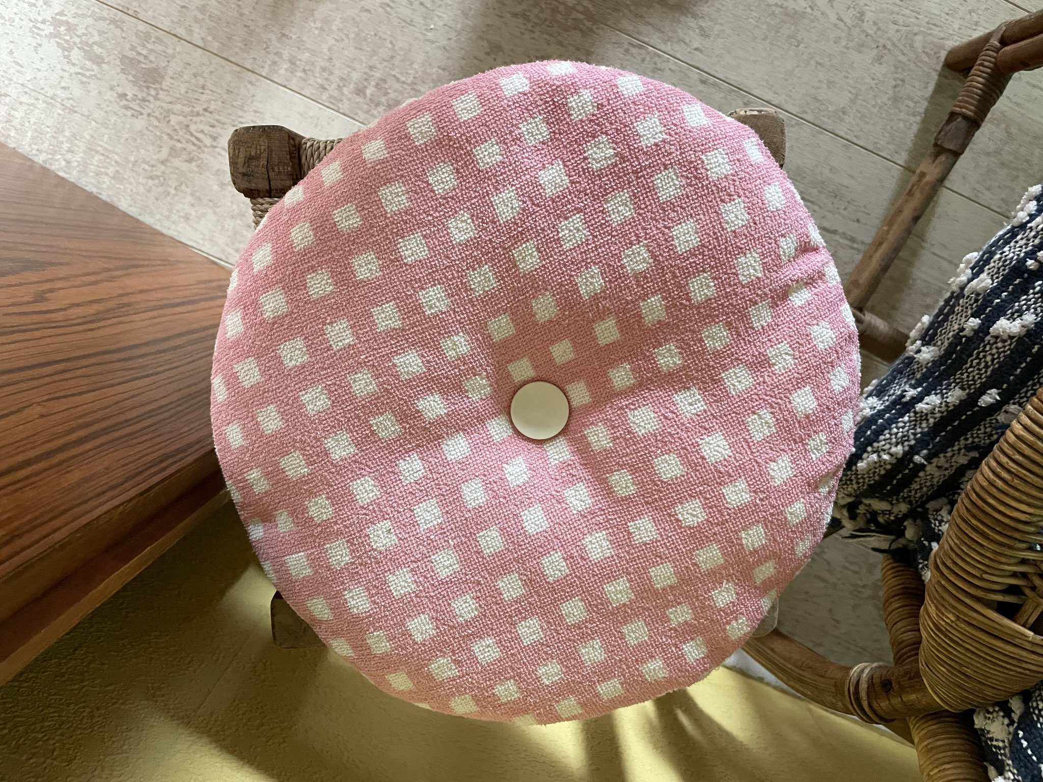 The big white one seems a good choice for not being to thick.