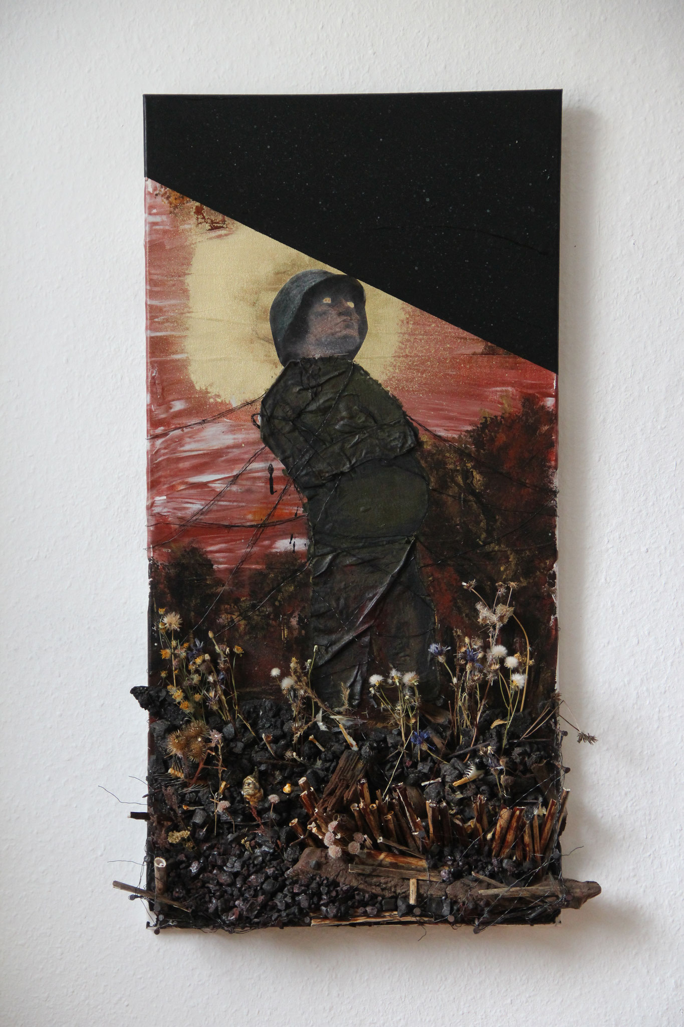 Der Heilige Sebastian im Draht (50x100) - 10.12.2015