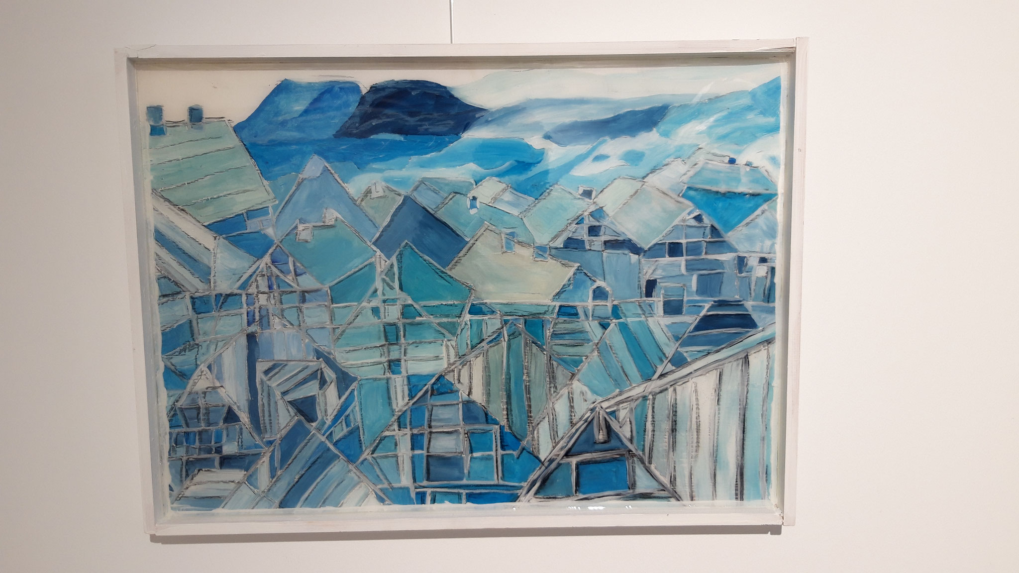 Verschneite Stadt (50x70) - Sommer 2022