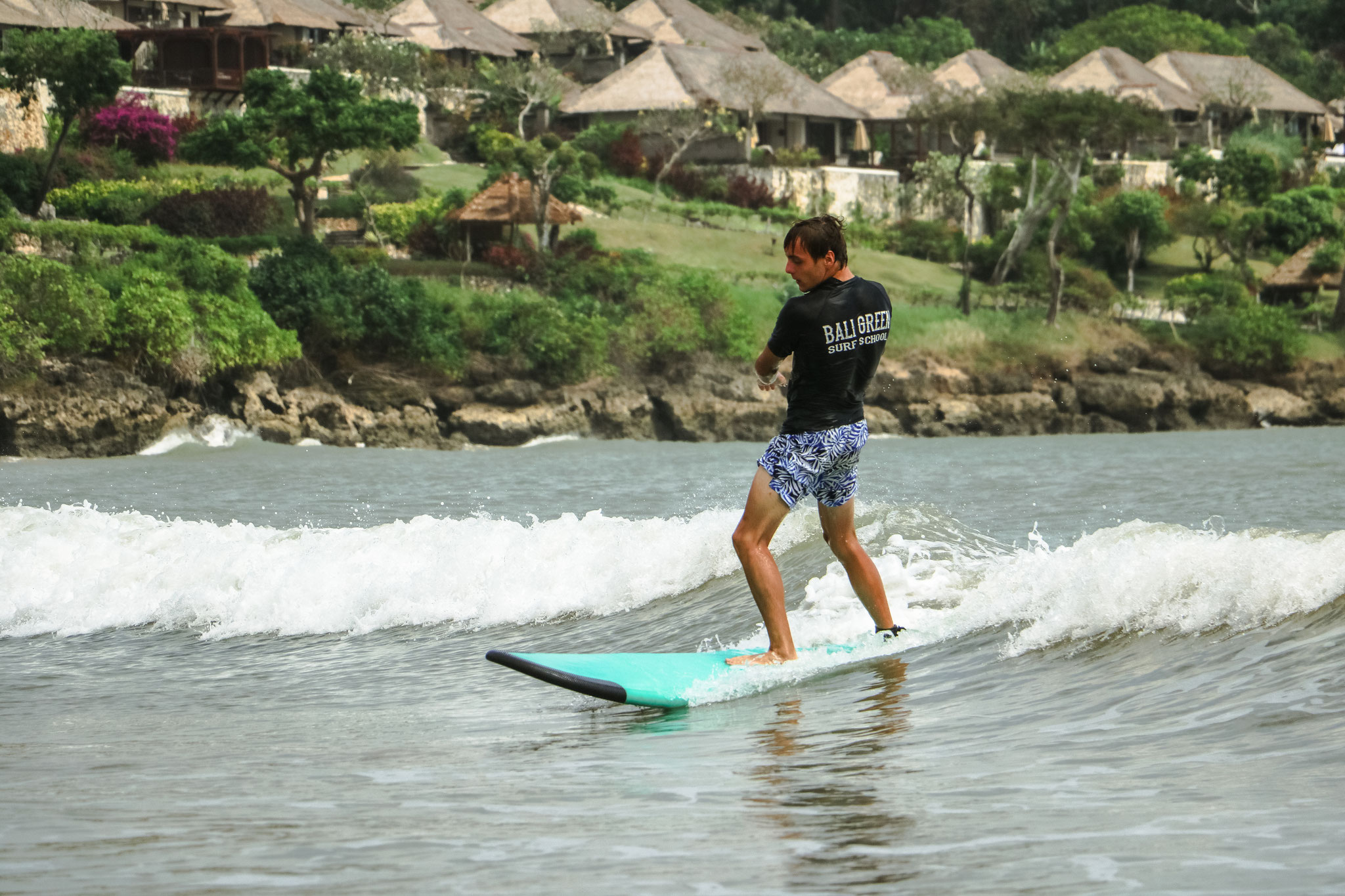 Anfängerstunde Bali Green Surf