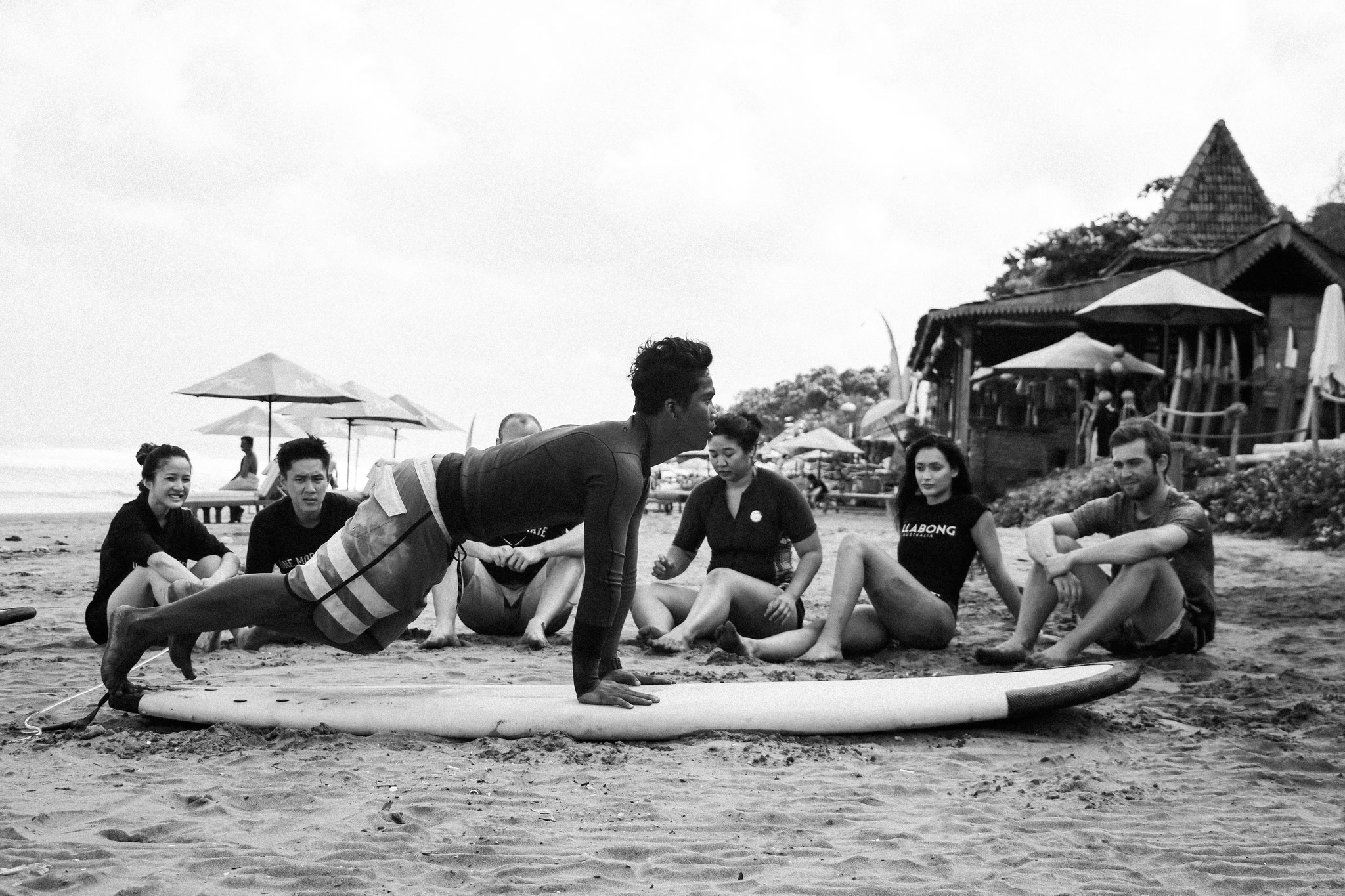 Anfänger Surfstunde in Seminyak