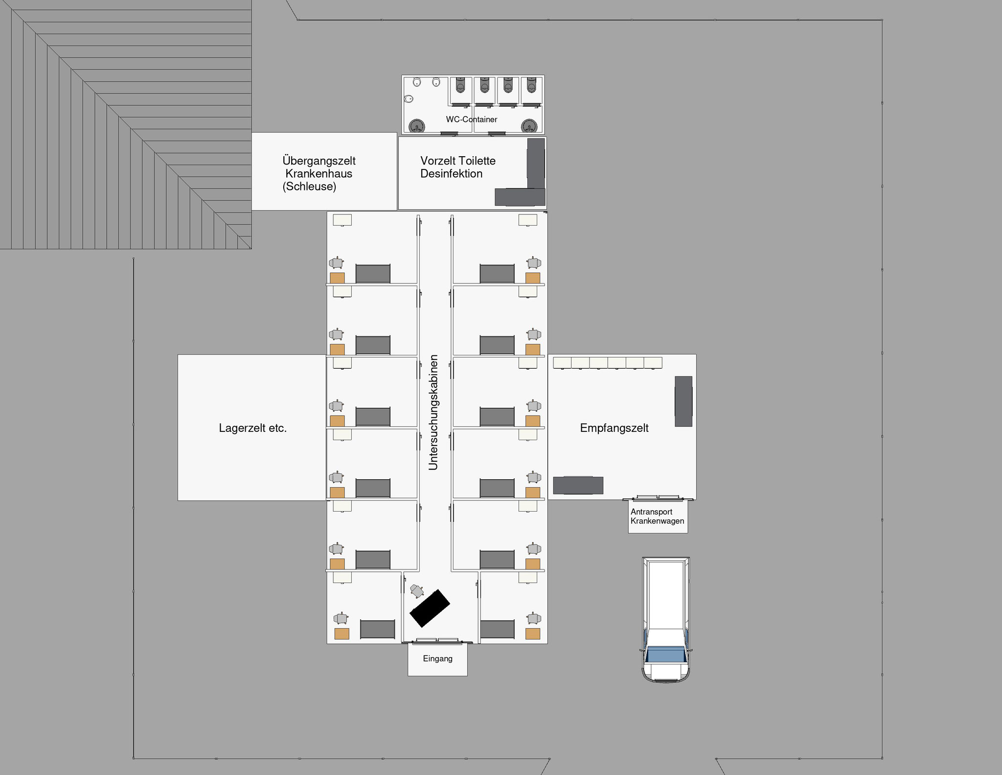 Quarantänezelte & Sanitätszelte