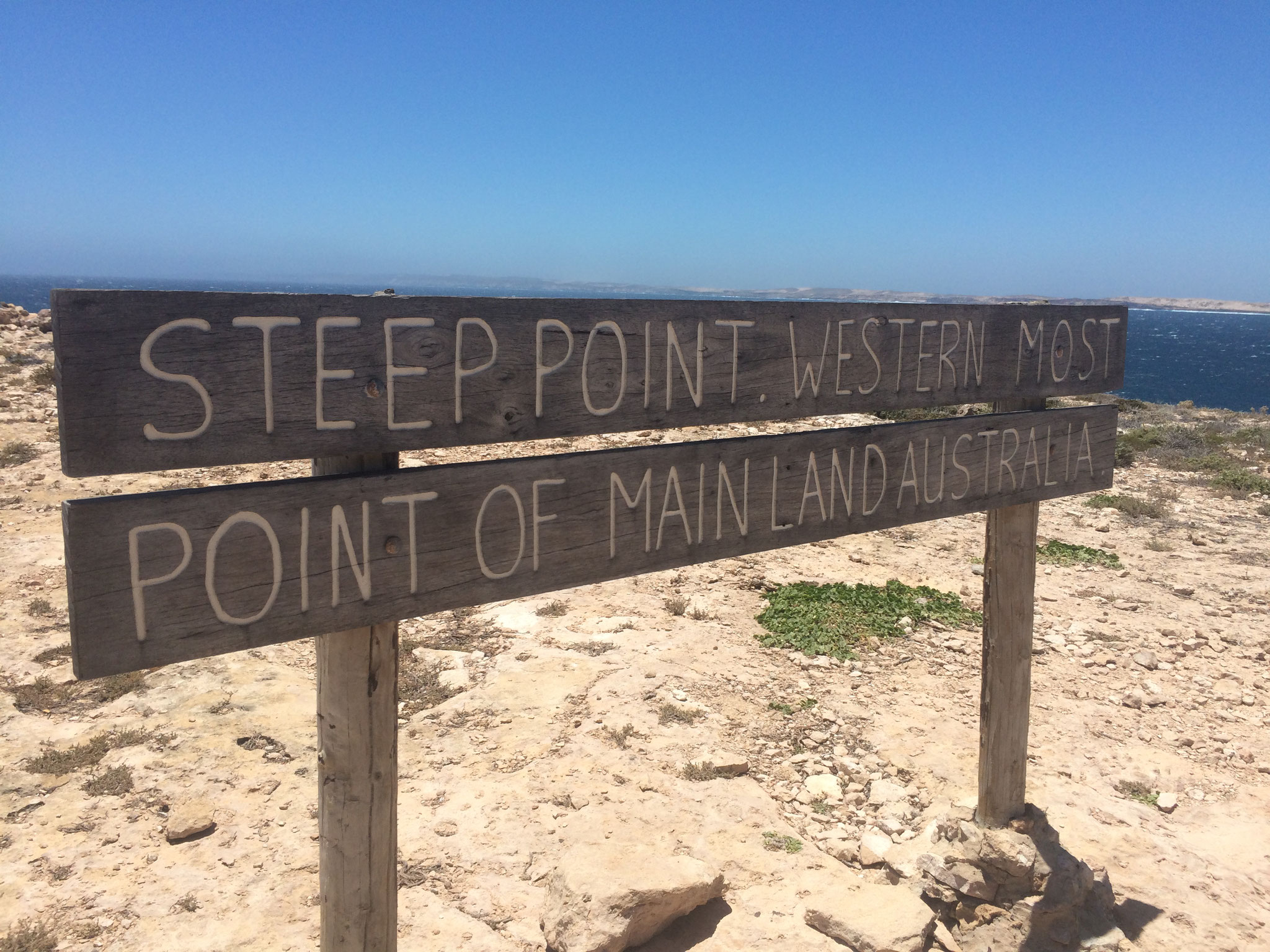 Deutsch: "Steep Point, westlichster Punkt vom Festland Australiens" :D