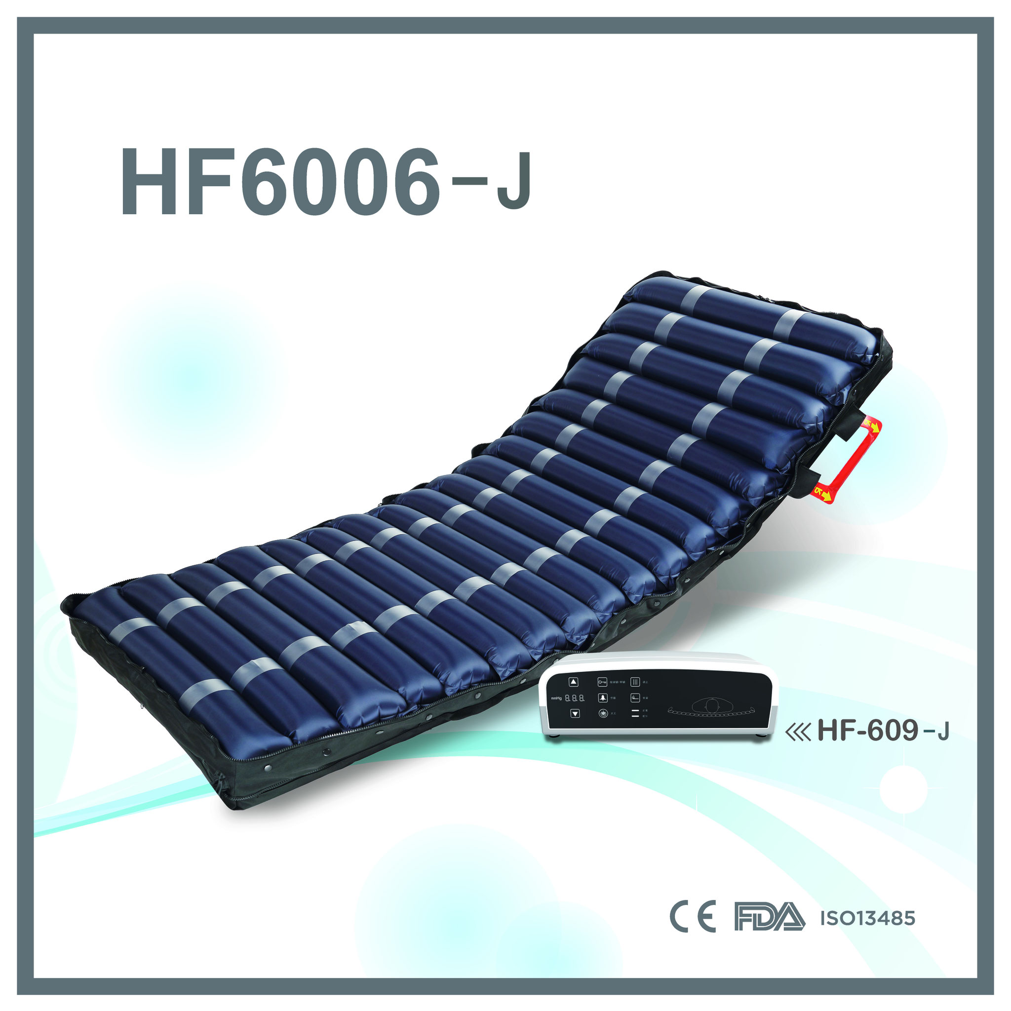 HF6006-J　病院対応　18本の13㎝径エアセルチューブ＋低反発フォームマットレス