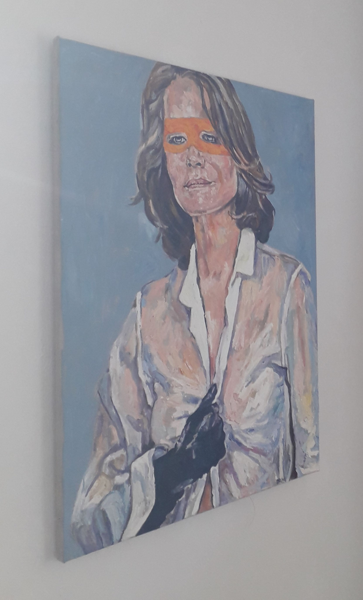 Helga Druml, Charlotte, Öl Leinwand, Venedig auf Reisen, Schloss Ebenau 2021 ©bei der Künstlerin