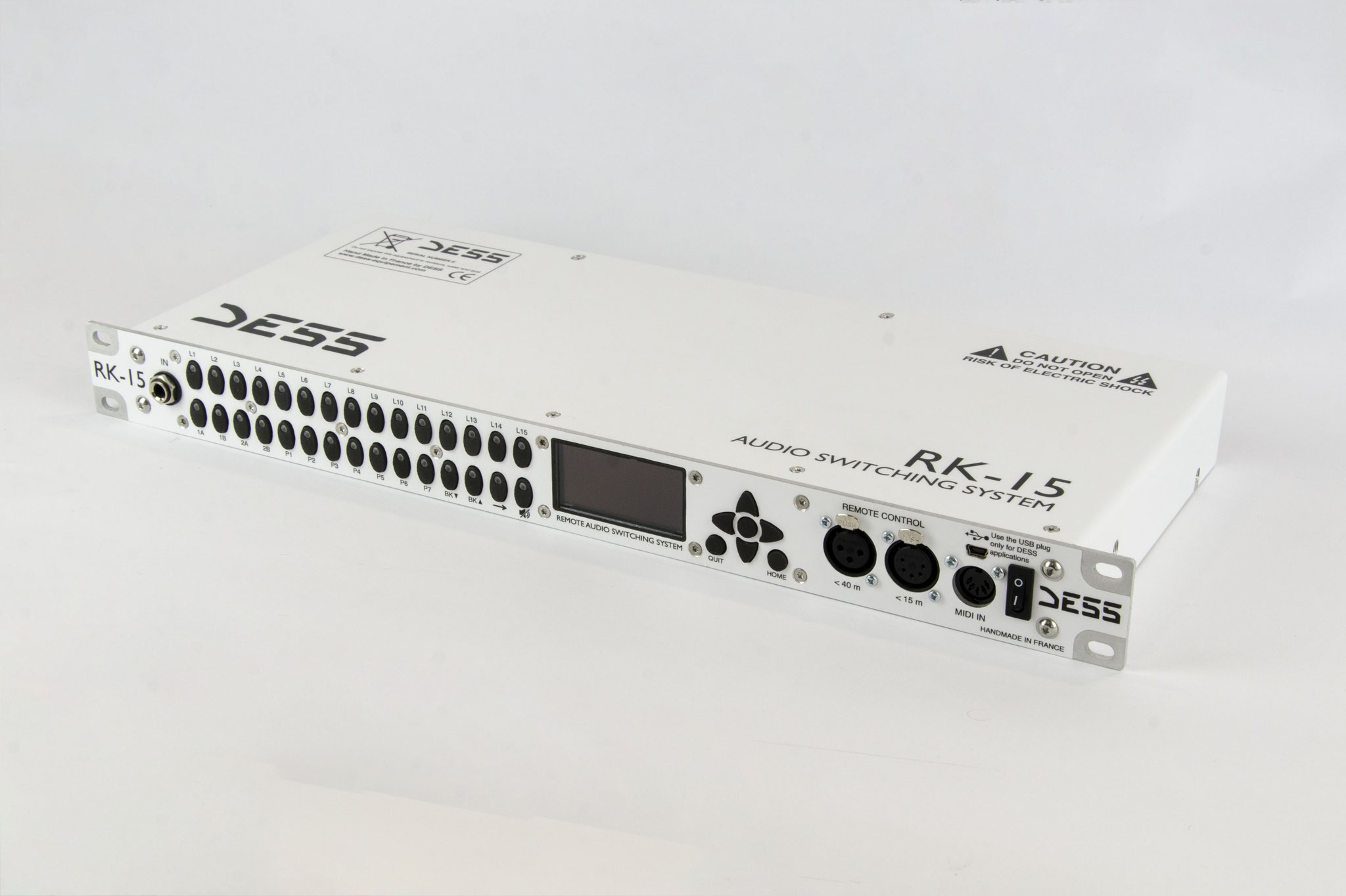 RK-15, Switcher d'effet en Rack, Midi, Switching System, DESS, Switching system