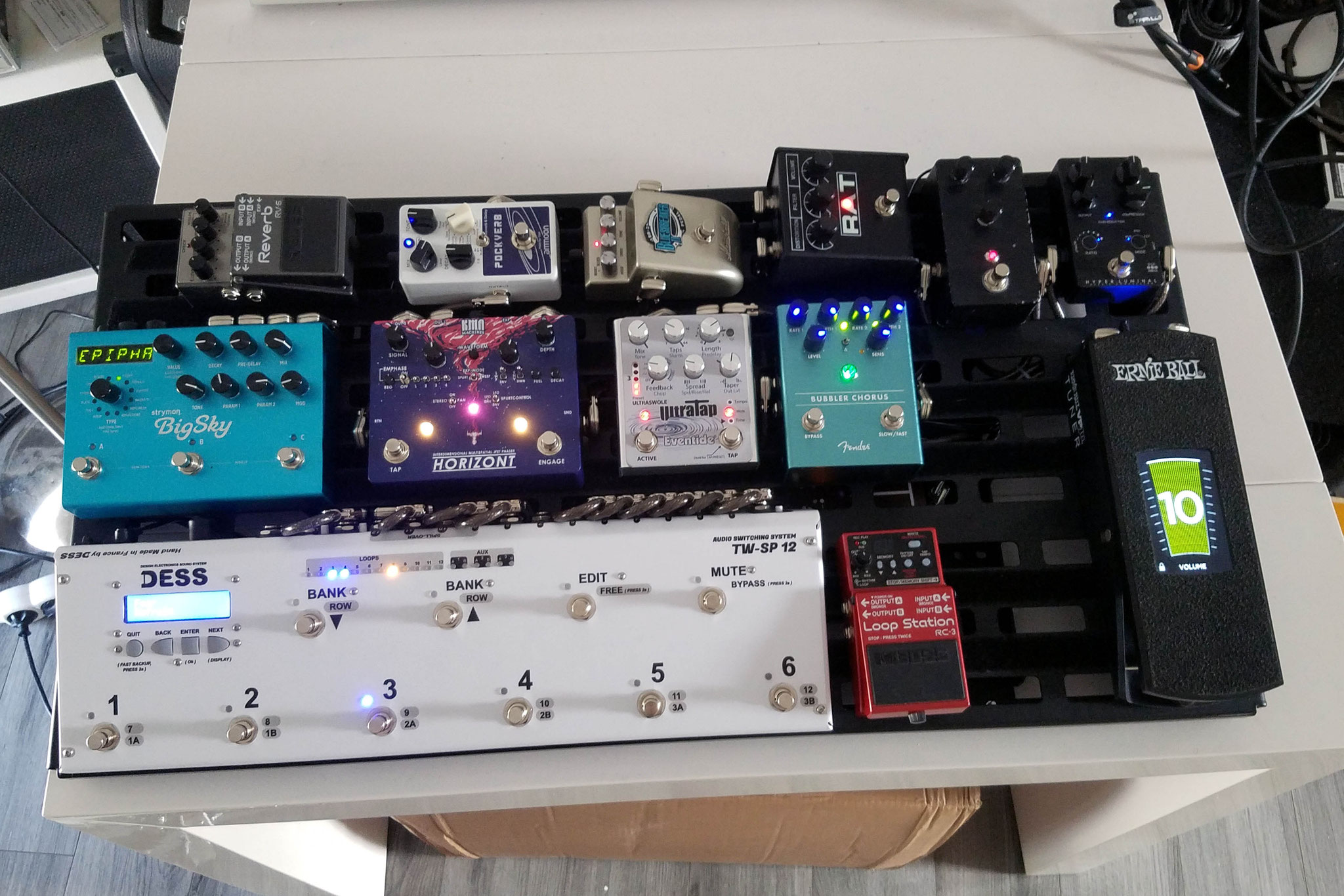 Service de câblage de Pedalboards et Racks Switching & Midi system Guitar