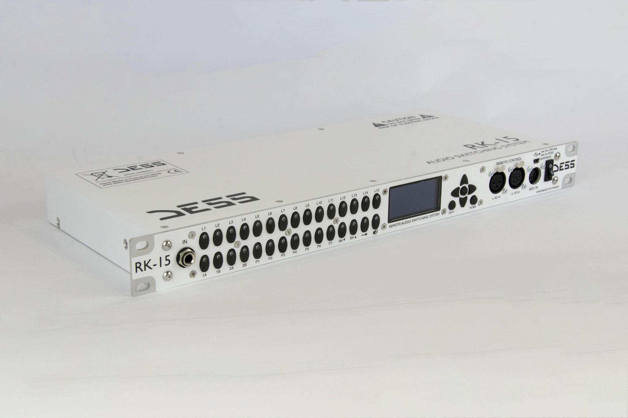 RK-15, Switcher d'effet en Rack, Midi, Switching System, DESS, Switching system