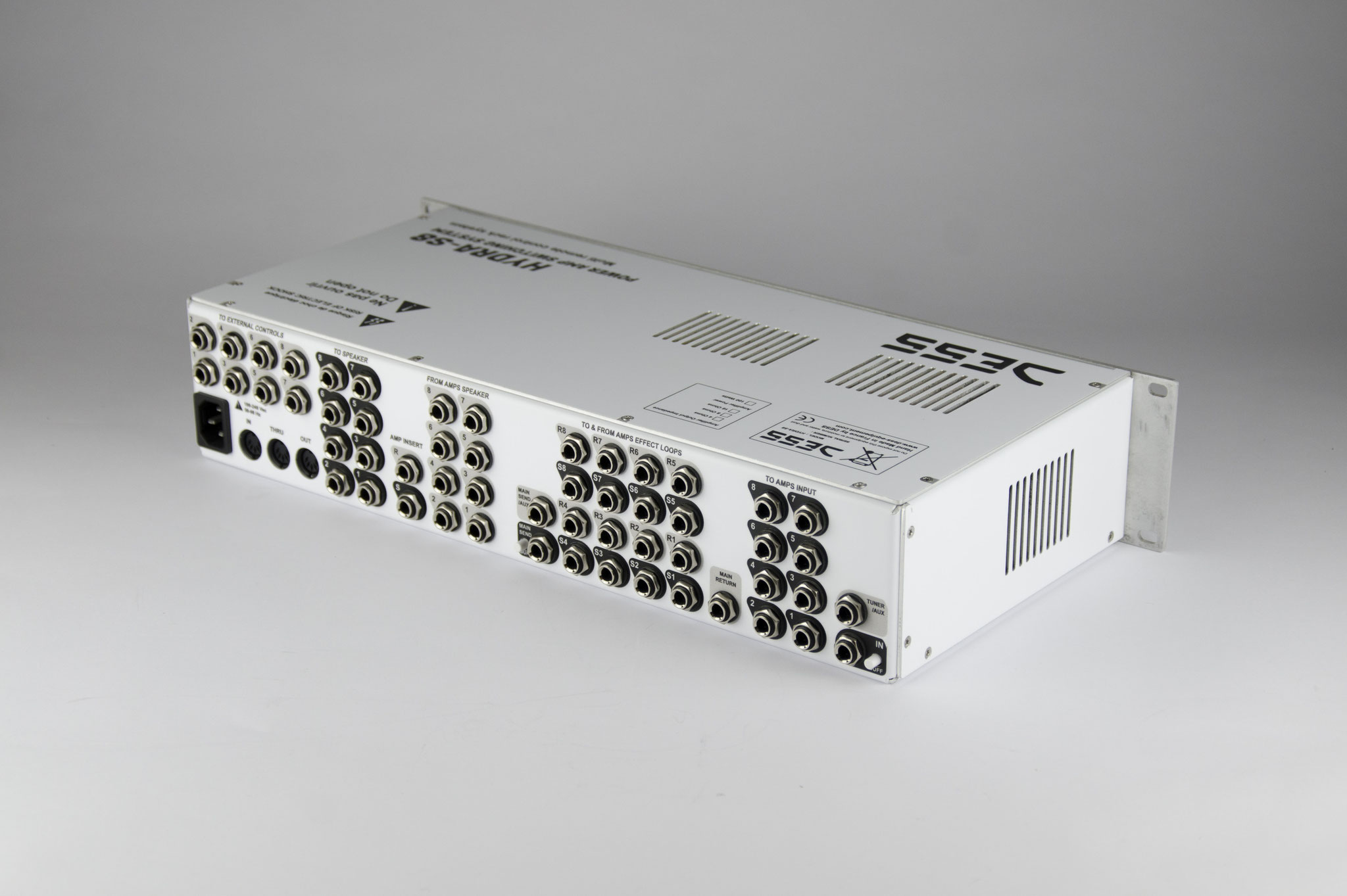 Hydra-S8, Sélecteur d'ampli 8 voie, 8 Hp, 8 FX Loop, Insert Loadbox