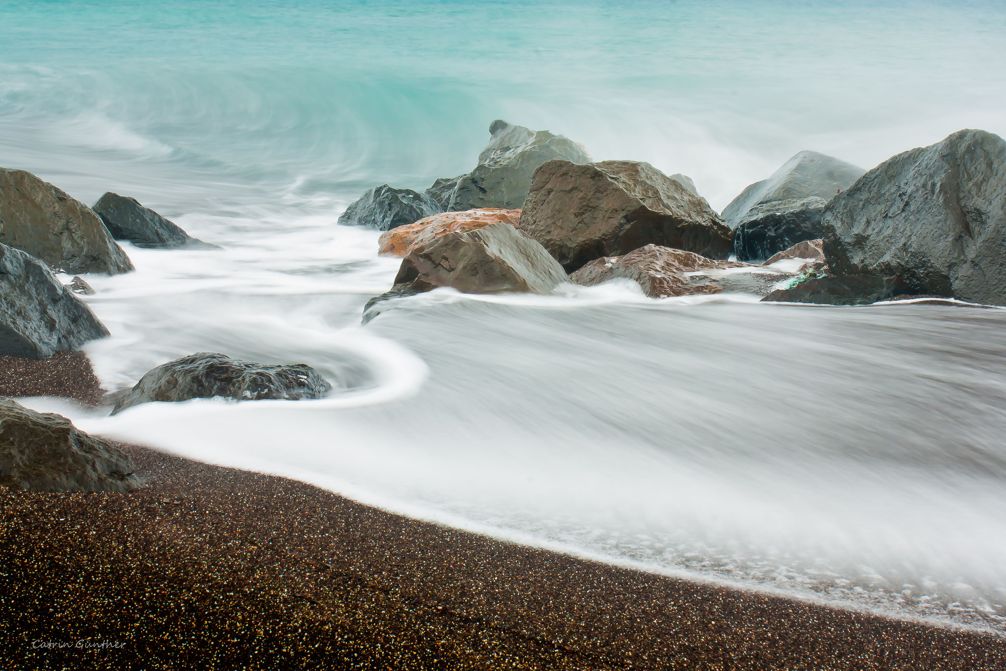 misty waves