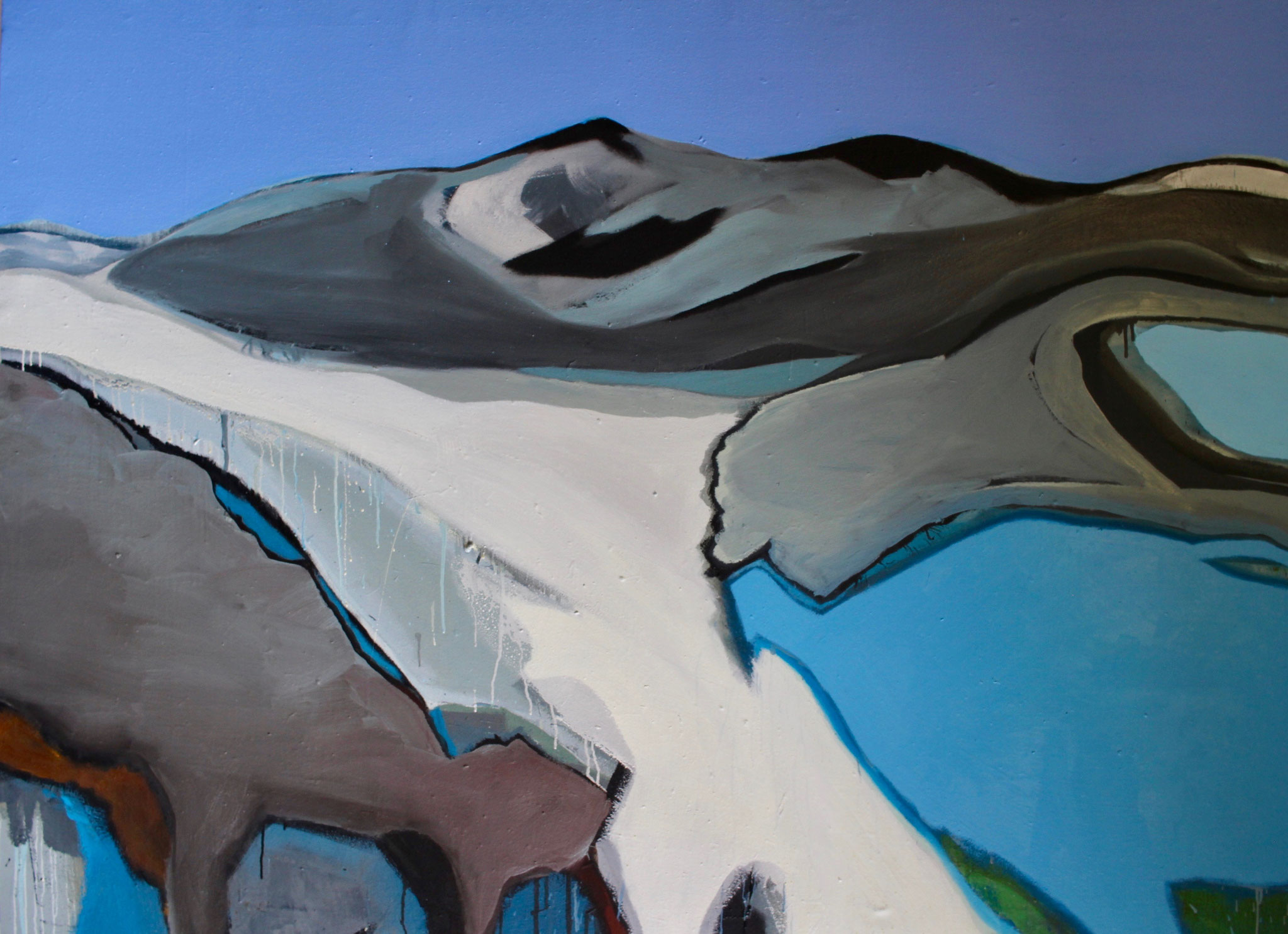 "Nordische Kombination 7" / "Nordic Combination 7" / 150cm x 105cm / 59,5inch x 41inch