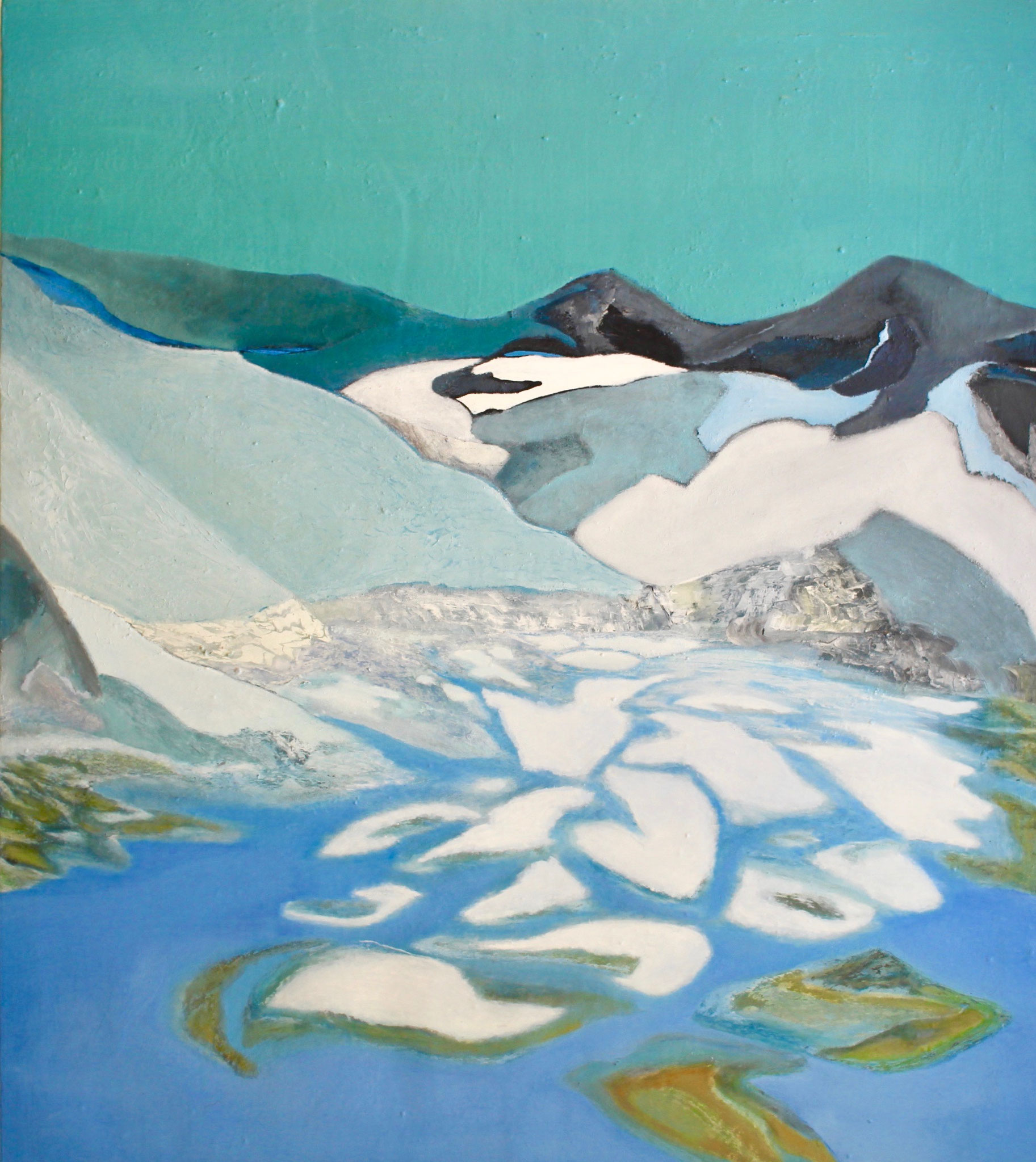 "Nordische Kombination" / Nordic Combination / 110 x 124cm / 43 x 49inch