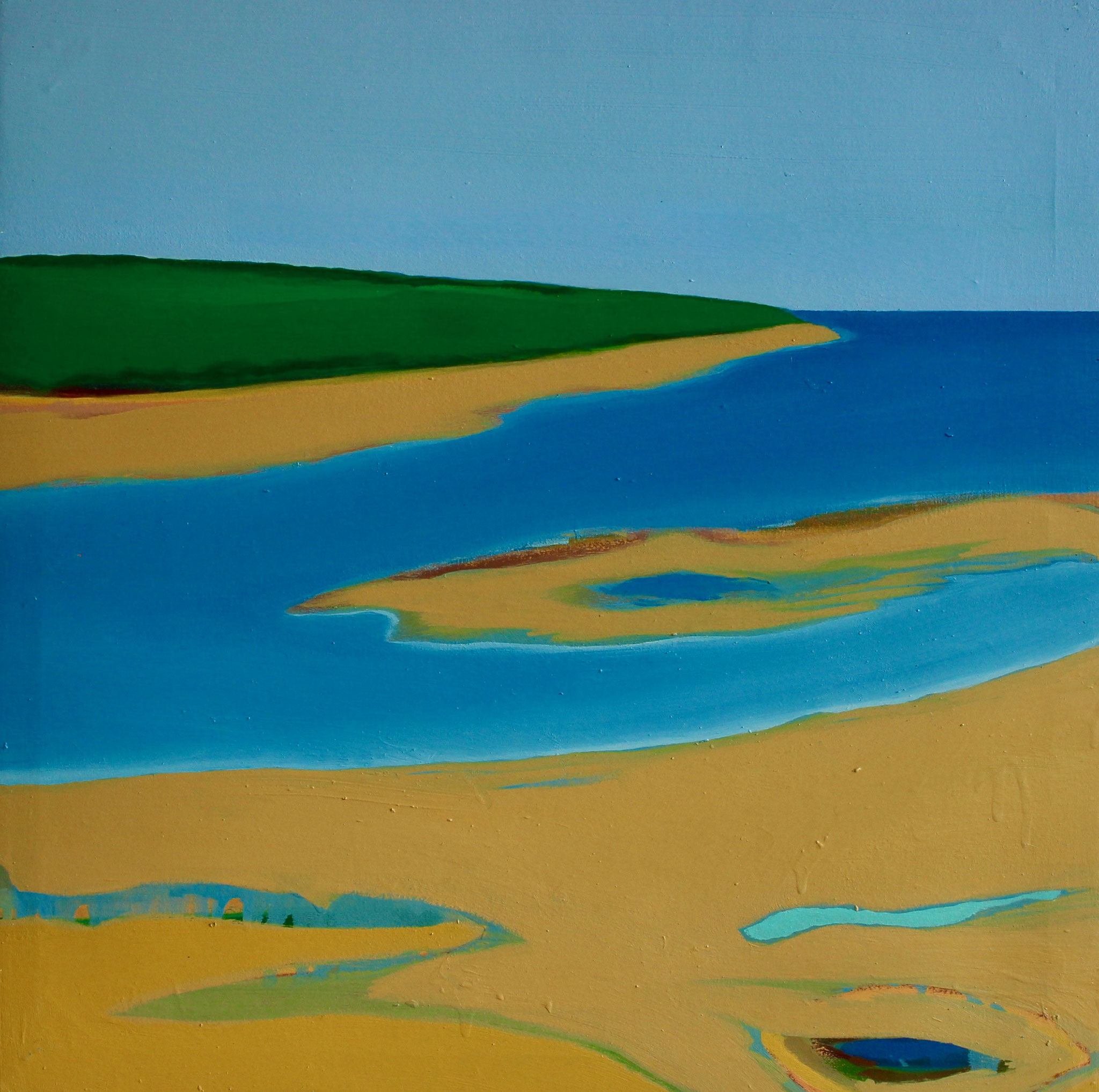 "Strand Nr.3" / "Beach No.3" / 70cm x 75cm / 27inch x 29inch 