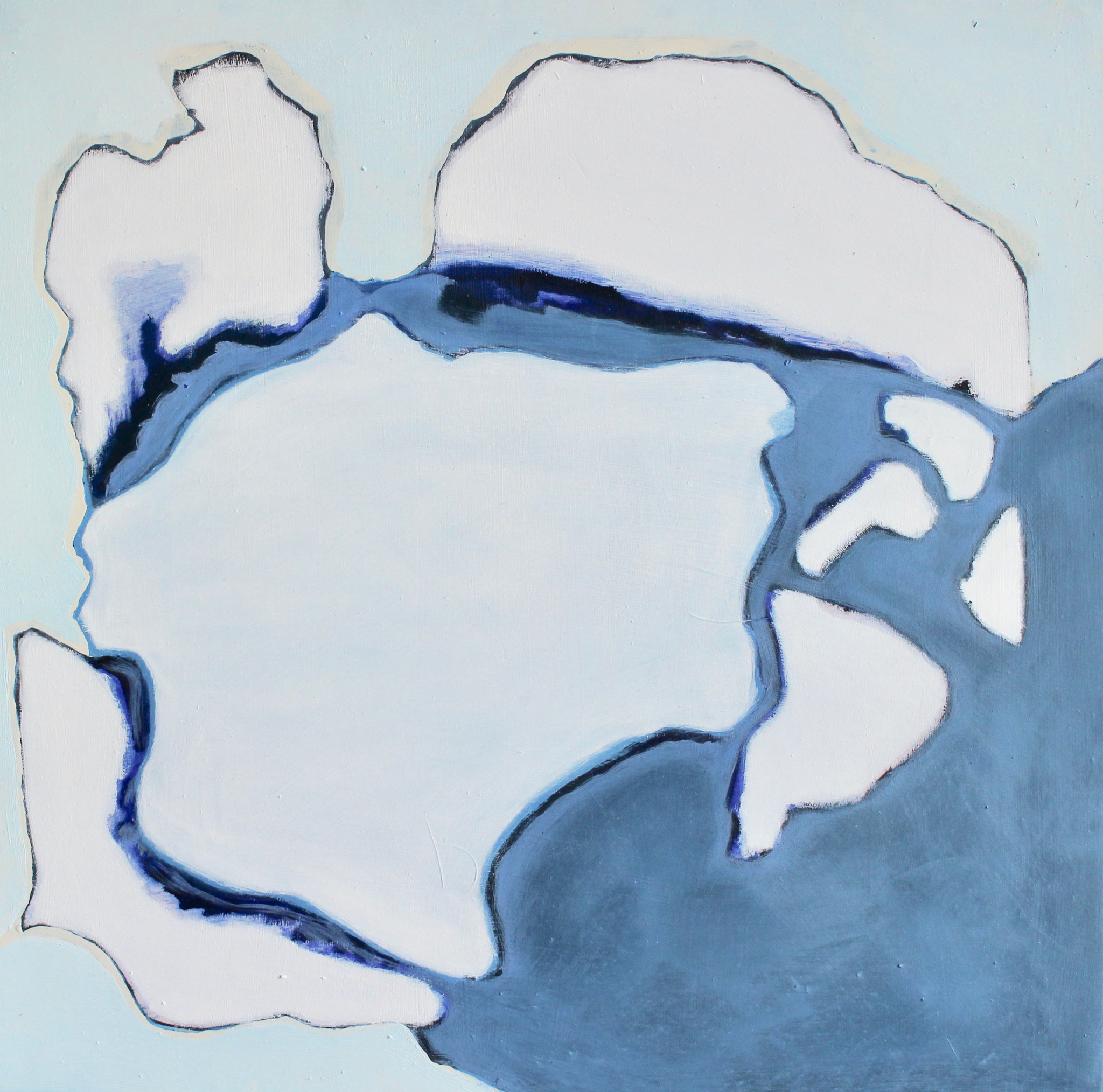 "Zerbrochenes Schelfeis 9" / "Broken Arctic Shelf 9" / 50cm x 50cm / 20inch x 20inch