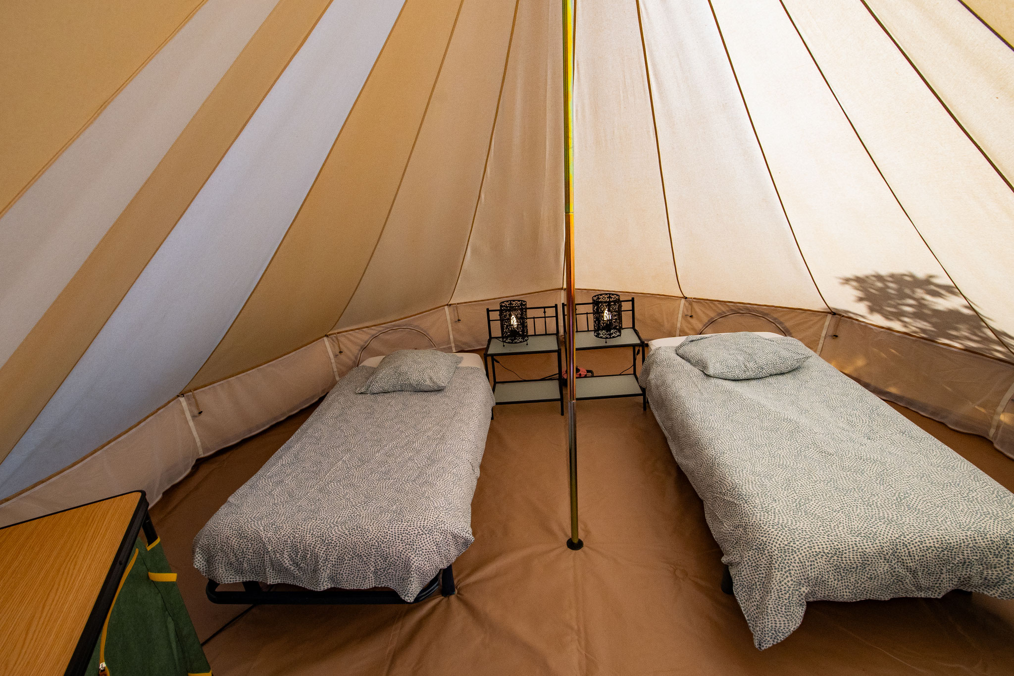 Tente nomade intérieur