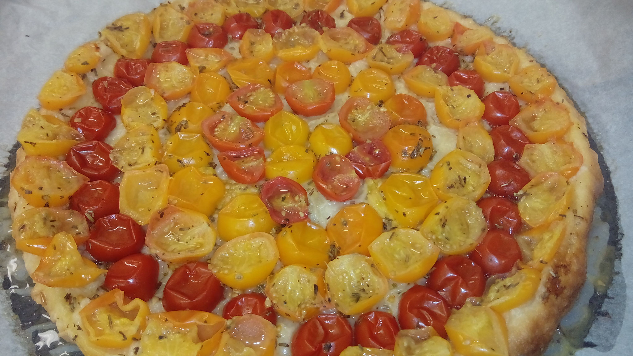 tarte tatin de tomates cerises
