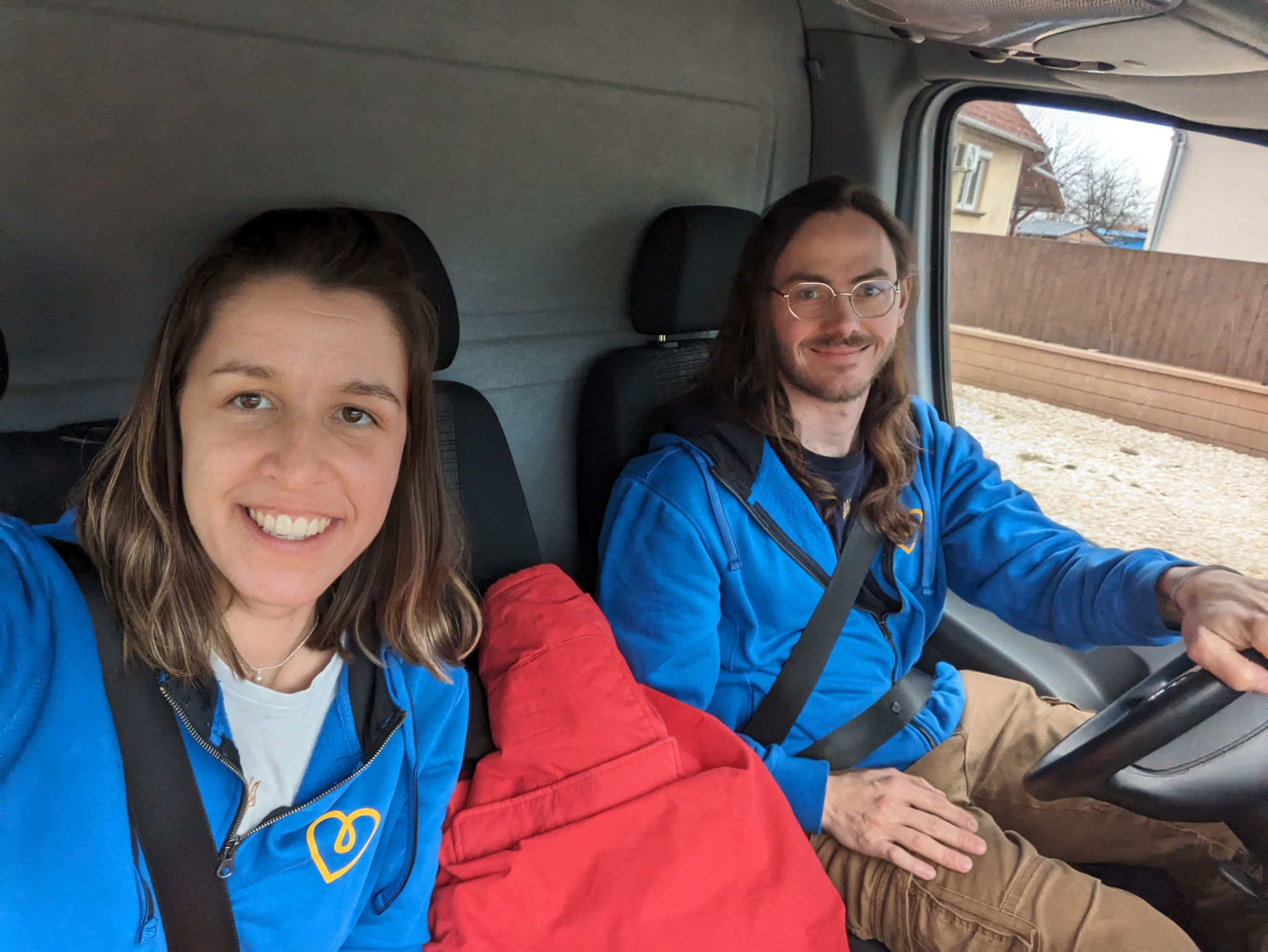 Antonia und Severin auf der Rückfahrt