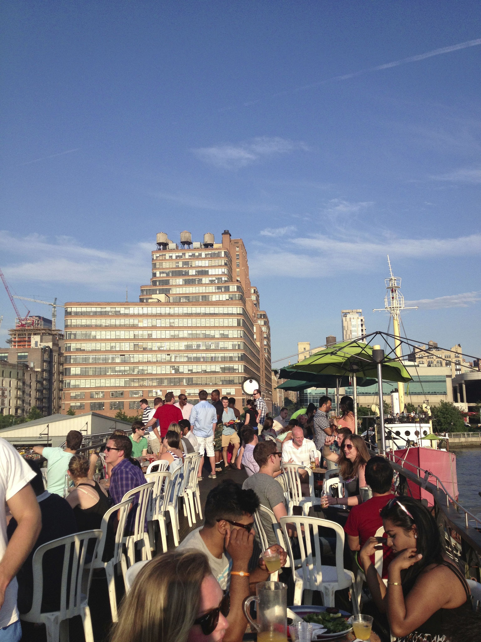 My last time out for drinks, at the Pier. Just like I started my NYC experience 