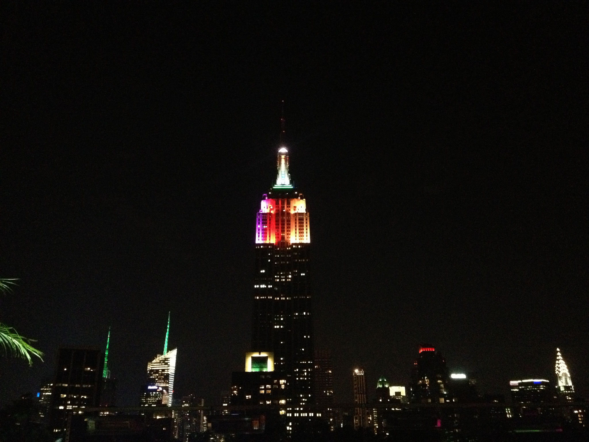 Colorful Empire State Building 