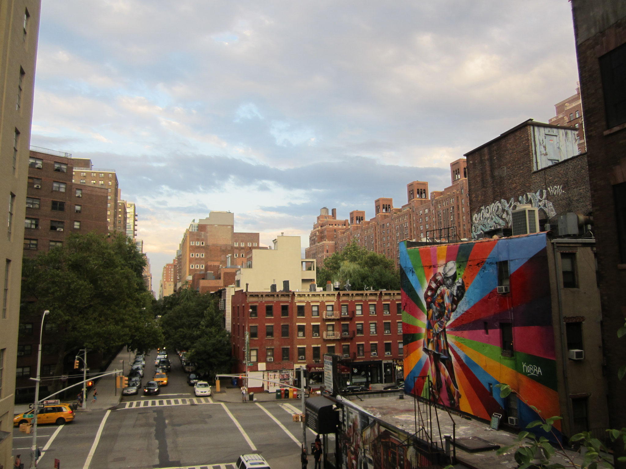 Famous view from the High Line 