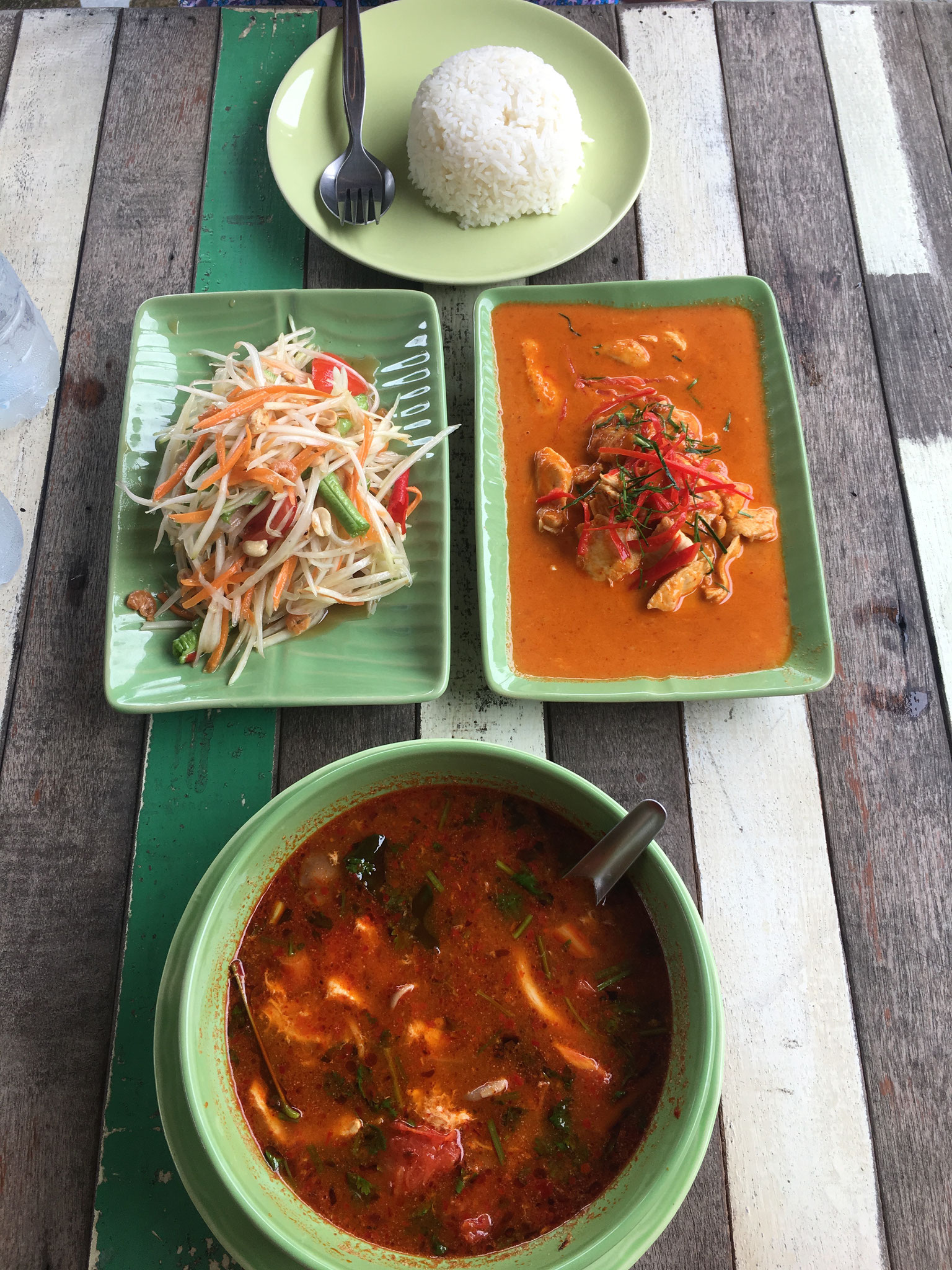 Delicious lunch for two! 460 THB total 