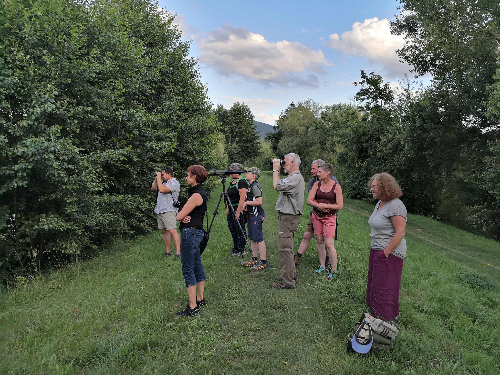 Die Führung fand im Auenbiotop Großheubach statt (Foto: Wolfgang Neuberger)