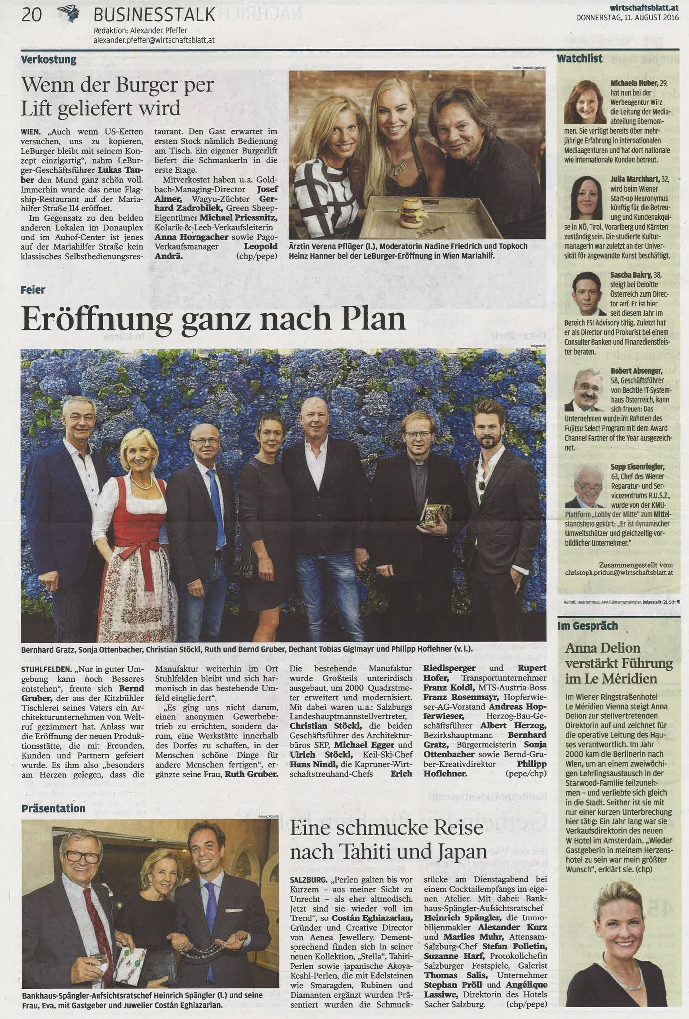 WirtschaftsBlatt, 11. August 2016