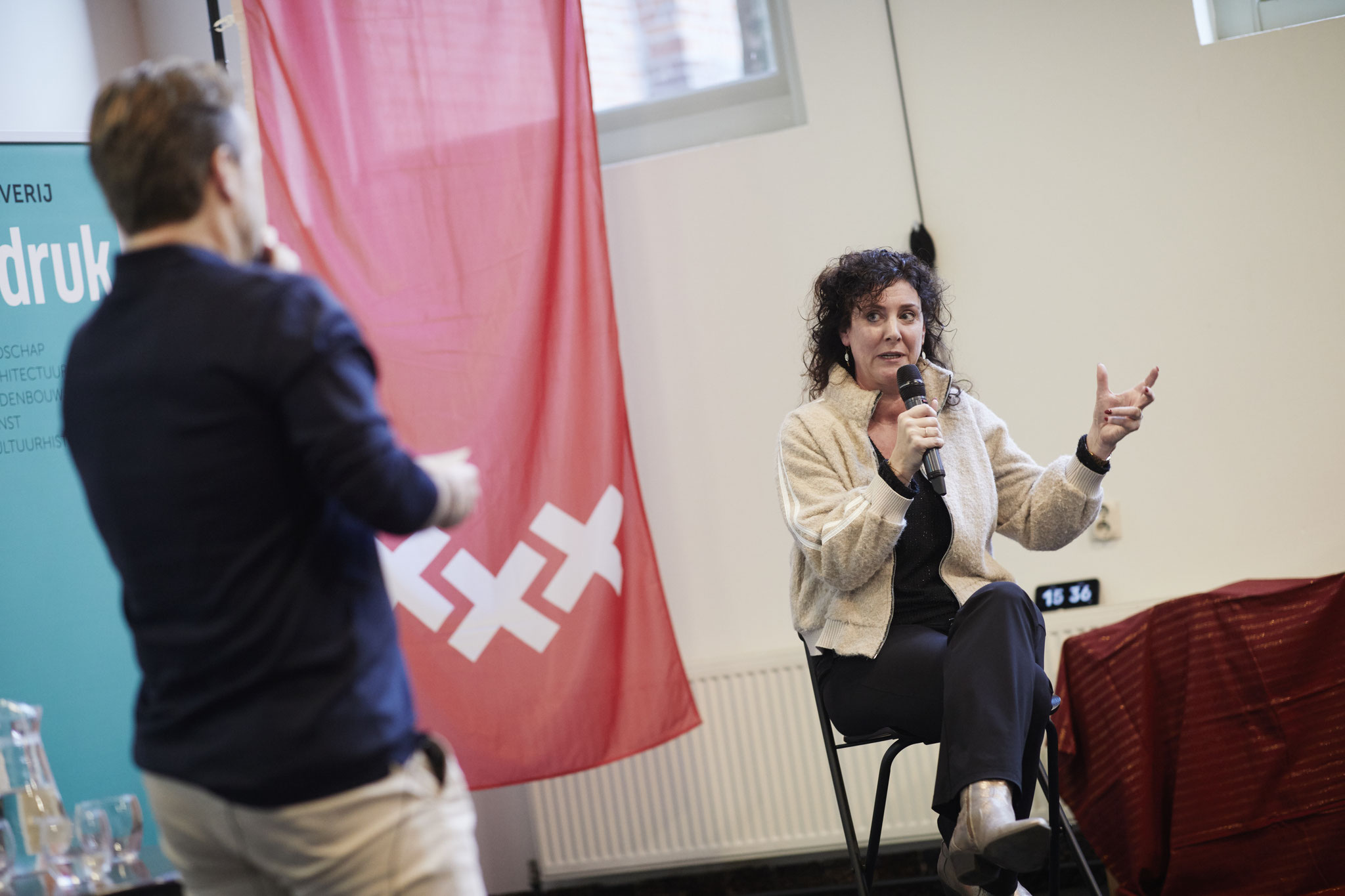 Leonieke Heldens van Arcadis vertelde over de herinrichting van de Baakse Beek.