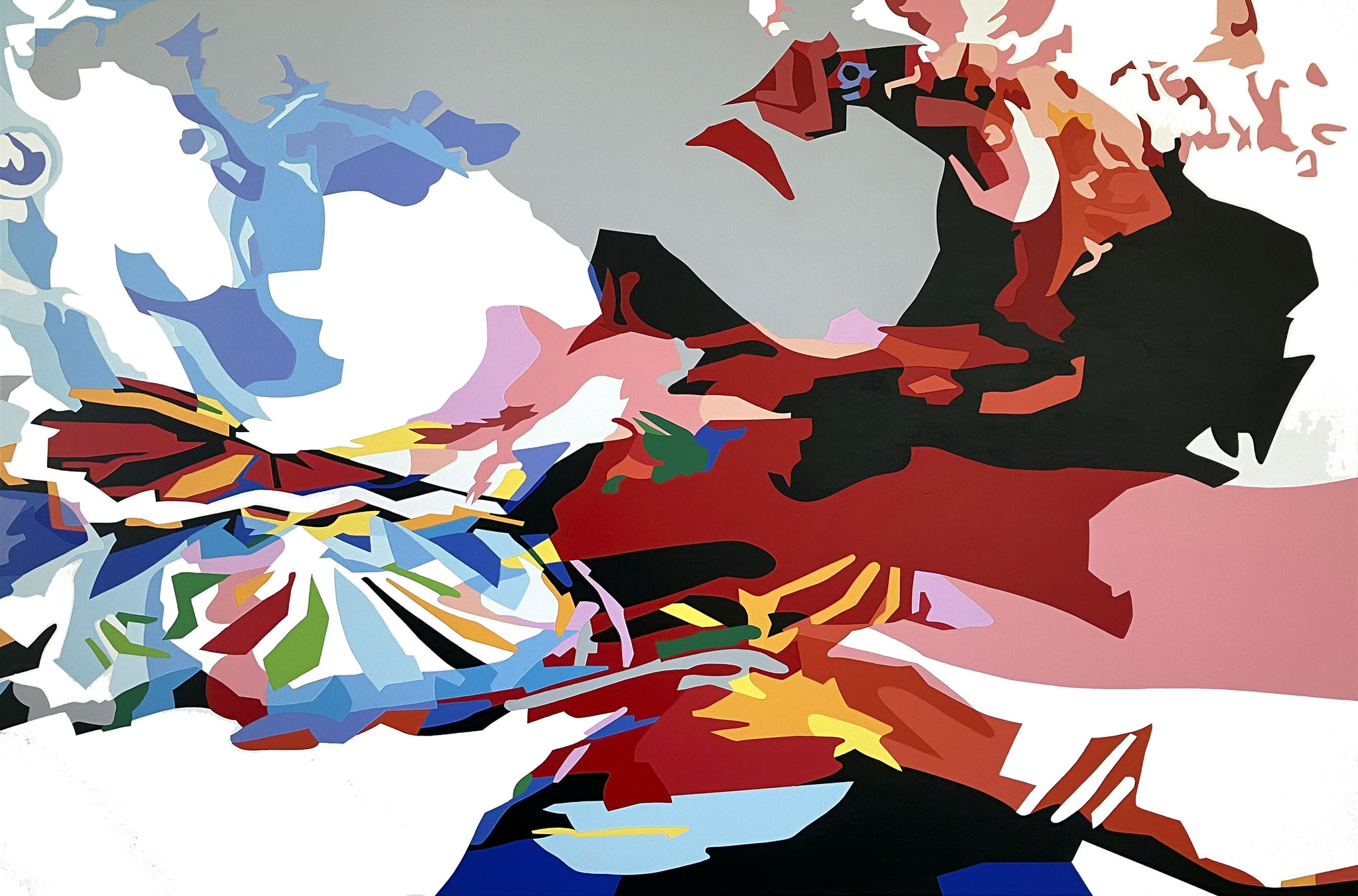 AUSSCHNITT VII  2025  -  Acryl LW  -  0,8m x 1,2m
