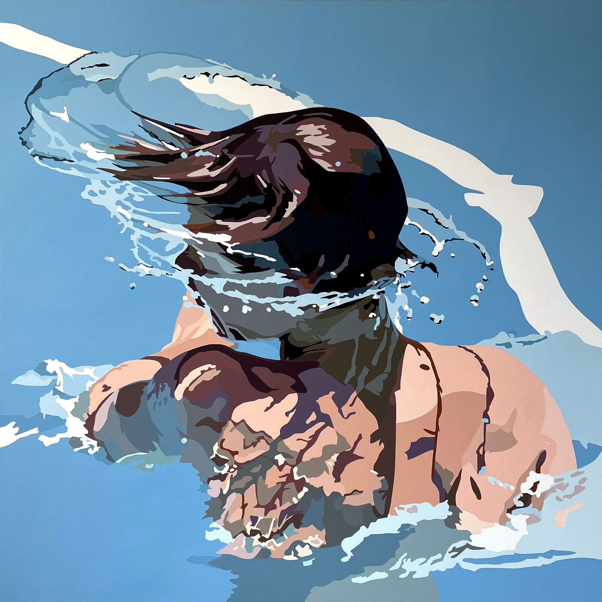SCHWIMMER  2024 - Acryl LW - 1,5m x 1,5m