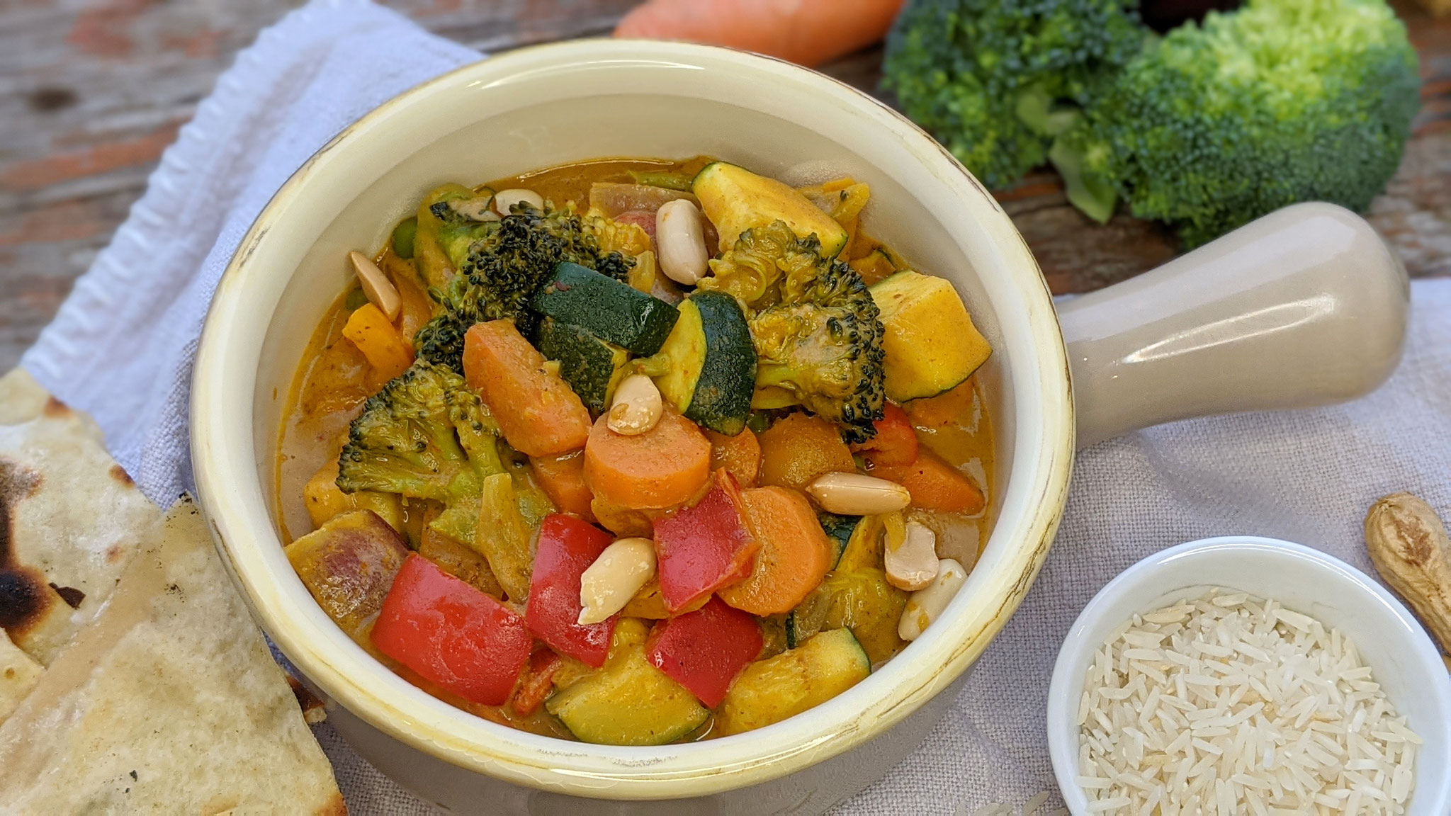 15-Minuten Erdnuss-Curry (vegan)