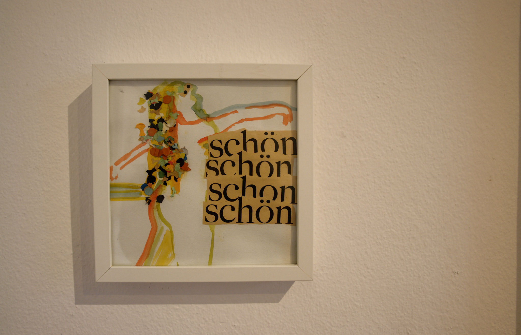 Julia Brodauf, Schon schön, 2017, Collage, 2-teilig, je 25*25