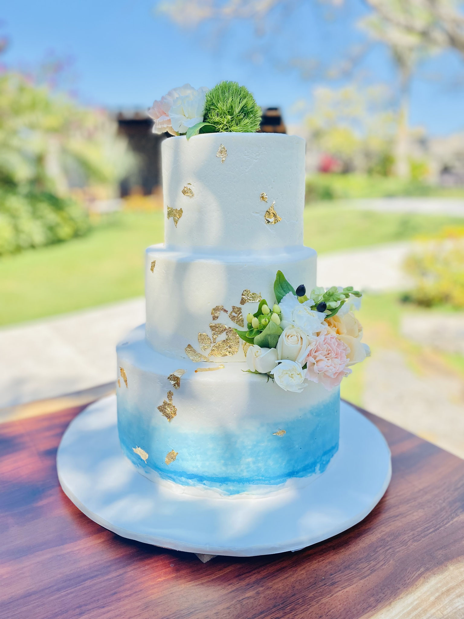 Pastel para Boda en cuernavaca morelos azul